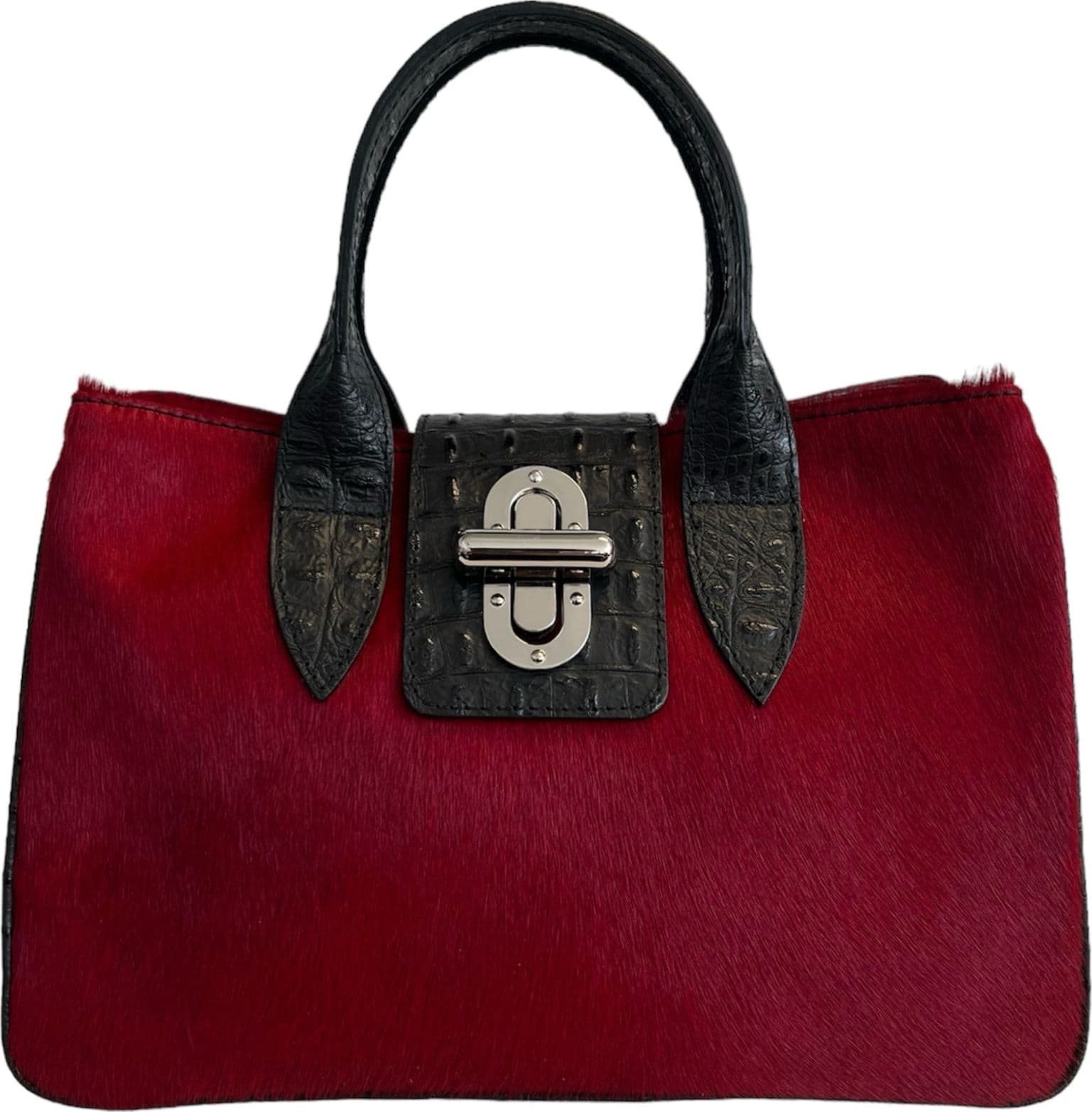 Modarno Borsa a mano in vera pelle con stampa coccodrillo e cavallino  35x18x24 cm in Organizer borsa Modarno - Sesto Fiorentino, commercioVirtuoso.it