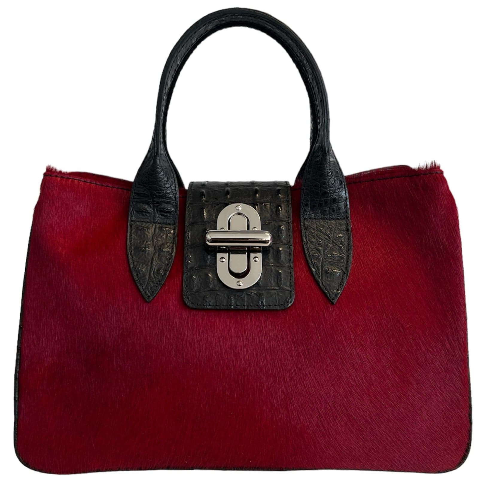 Modarno Borsa a mano in vera pelle con stampa coccodrillo e cavallino  35x18x24 cm in Organizer borsa Modarno - Sesto Fiorentino, commercioVirtuoso.it