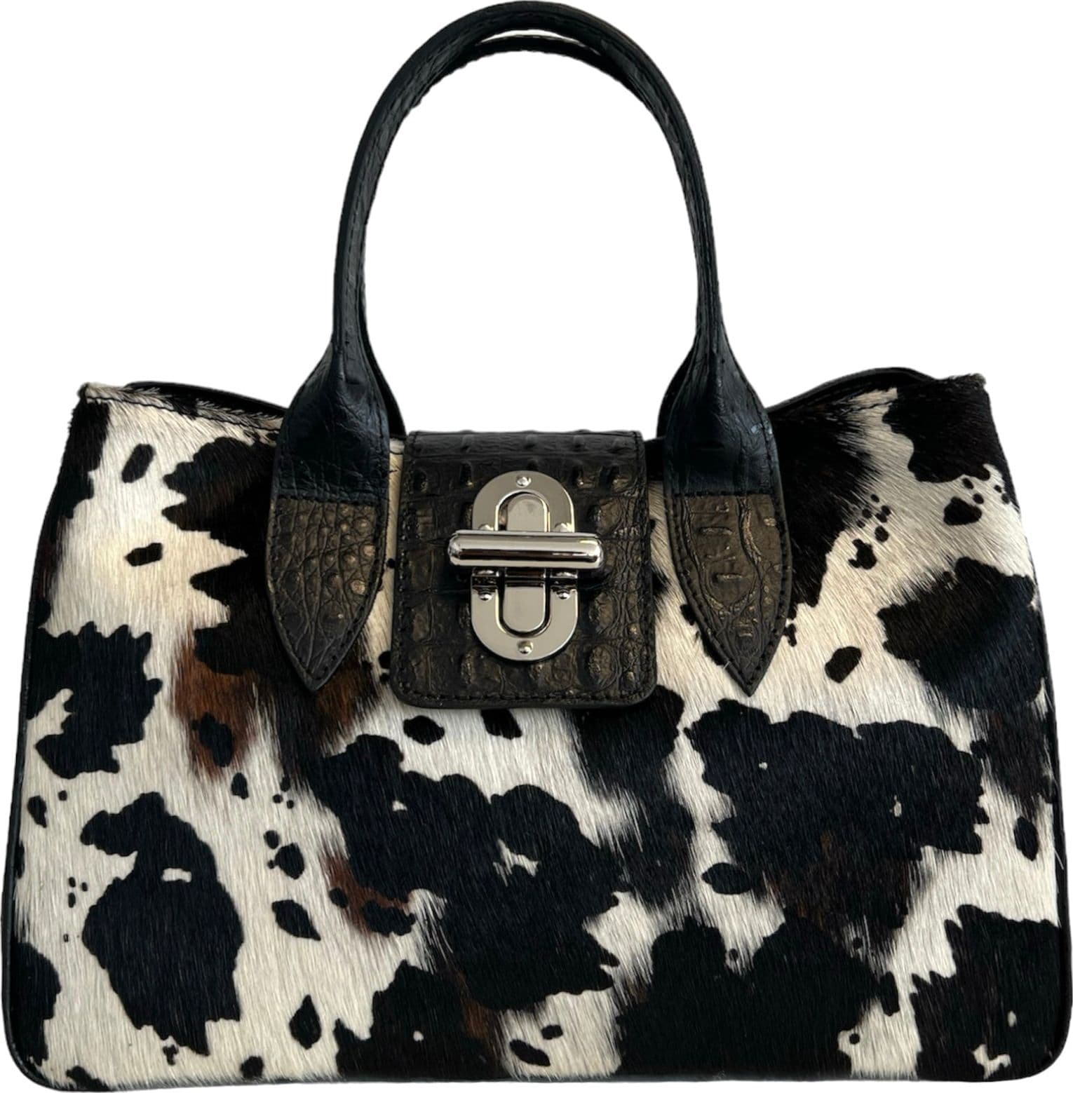 Modarno Borsa a mano in vera pelle con stampa coccodrillo e cavallino  35x18x24 cm in Organizer borsa Modarno - Sesto Fiorentino, commercioVirtuoso.it