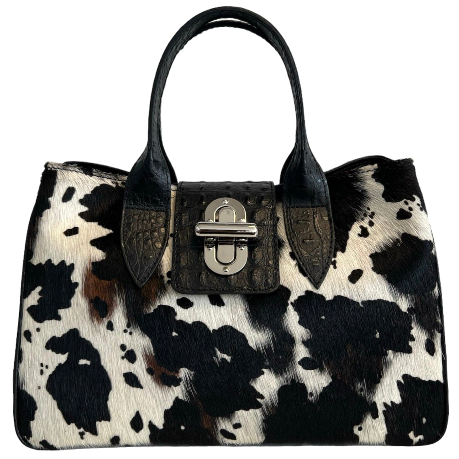 Modarno Borsa a mano in vera pelle con stampa coccodrillo e cavallino  35x18x24 cm in Organizer borsa Modarno - Sesto Fiorentino, commercioVirtuoso.it