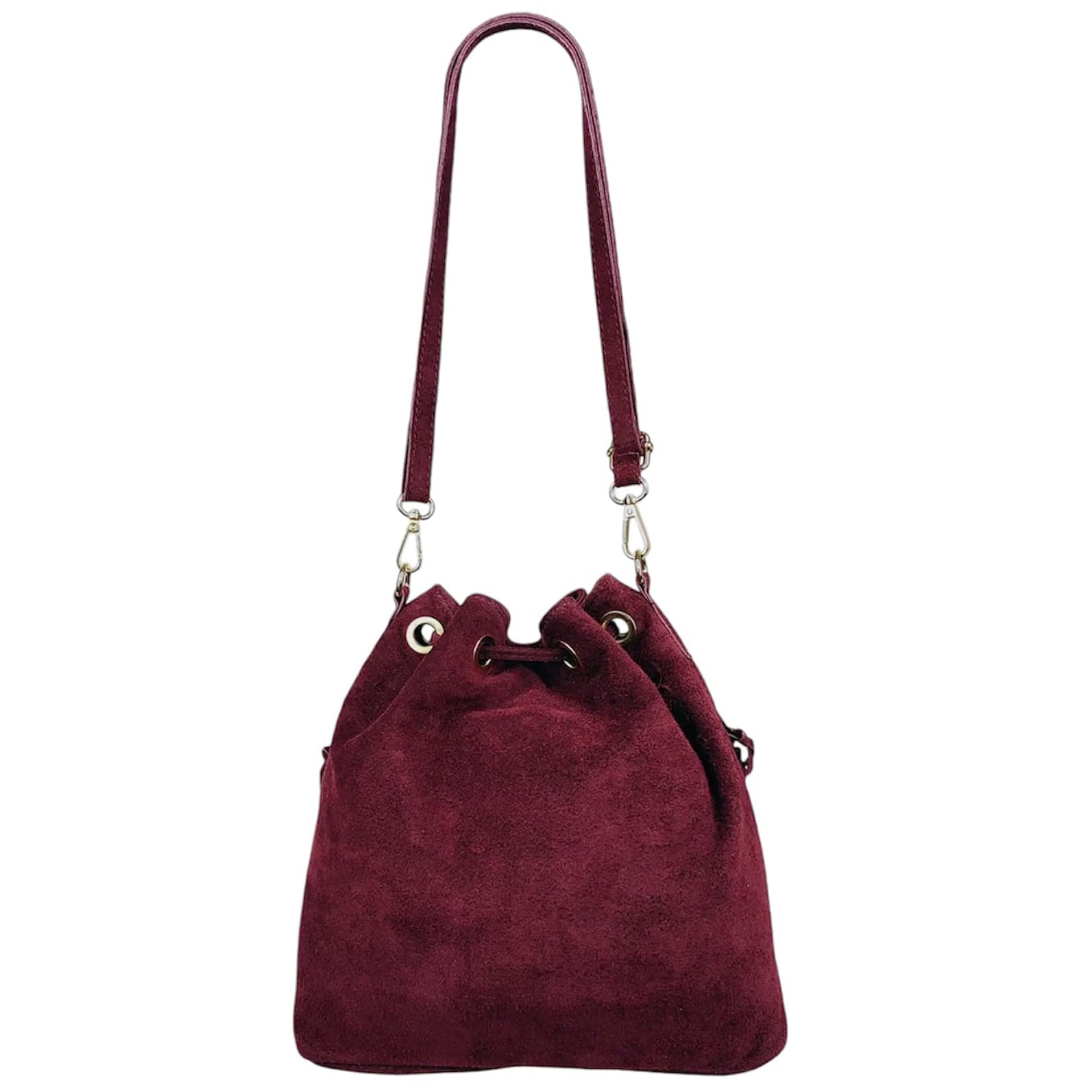 Modarno Borsa in pelle scamosciata con frangie 26x13x26 cm in Organizer borsa Modarno - Sesto Fiorentino, commercioVirtuoso.it