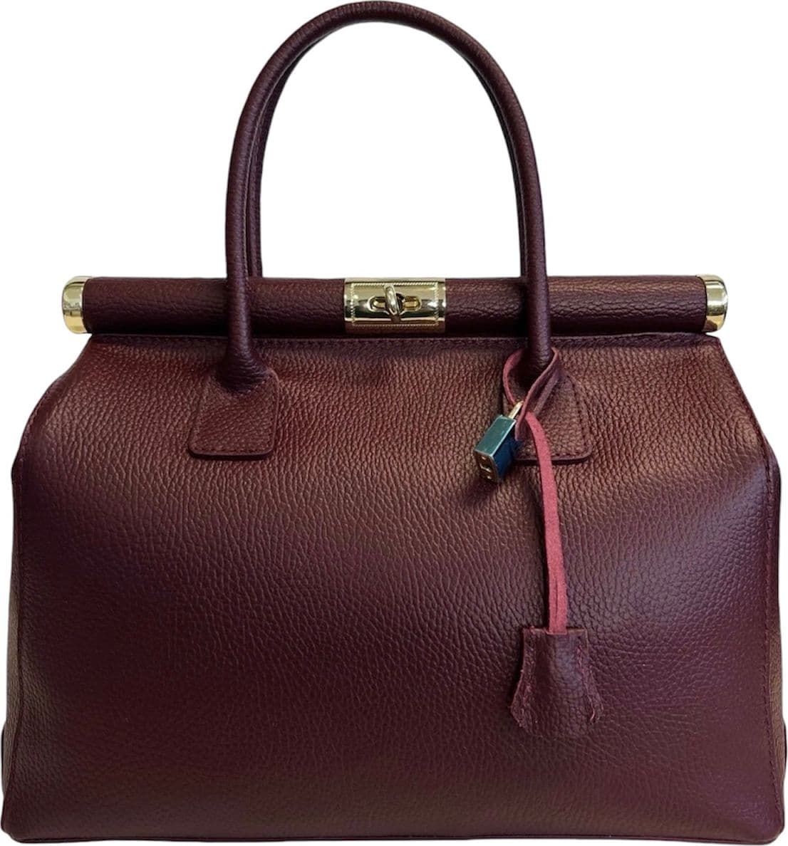 Modarno Handbag Borsa Donna a Mano Pelle con Tracolla Bauletto 35x28x16 cm in Organizer borsa Modarno - Sesto Fiorentino, commercioVirtuoso.it