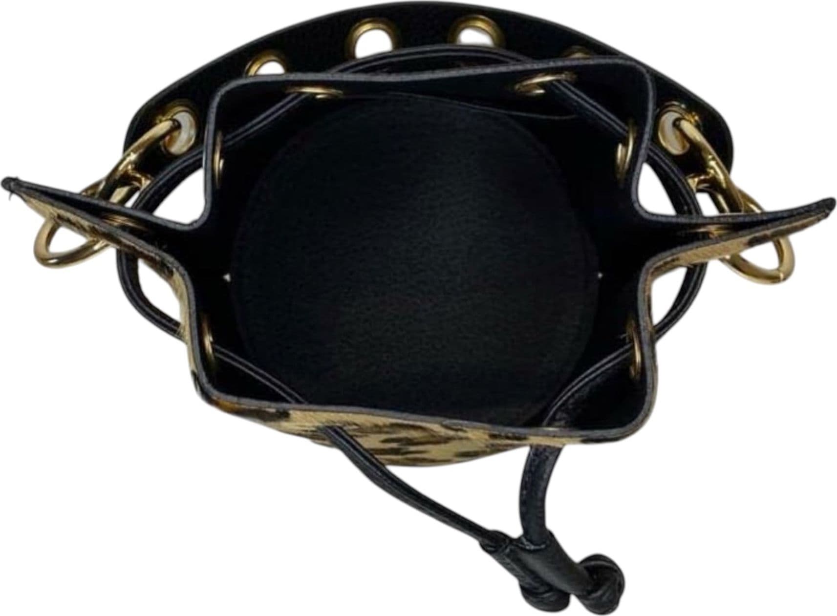 Modarno Borsetta a secchiello con dettagli circolari Cavallino 17x16x20cm in Organizer borsa Modarno - Sesto Fiorentino, commercioVirtuoso.it
