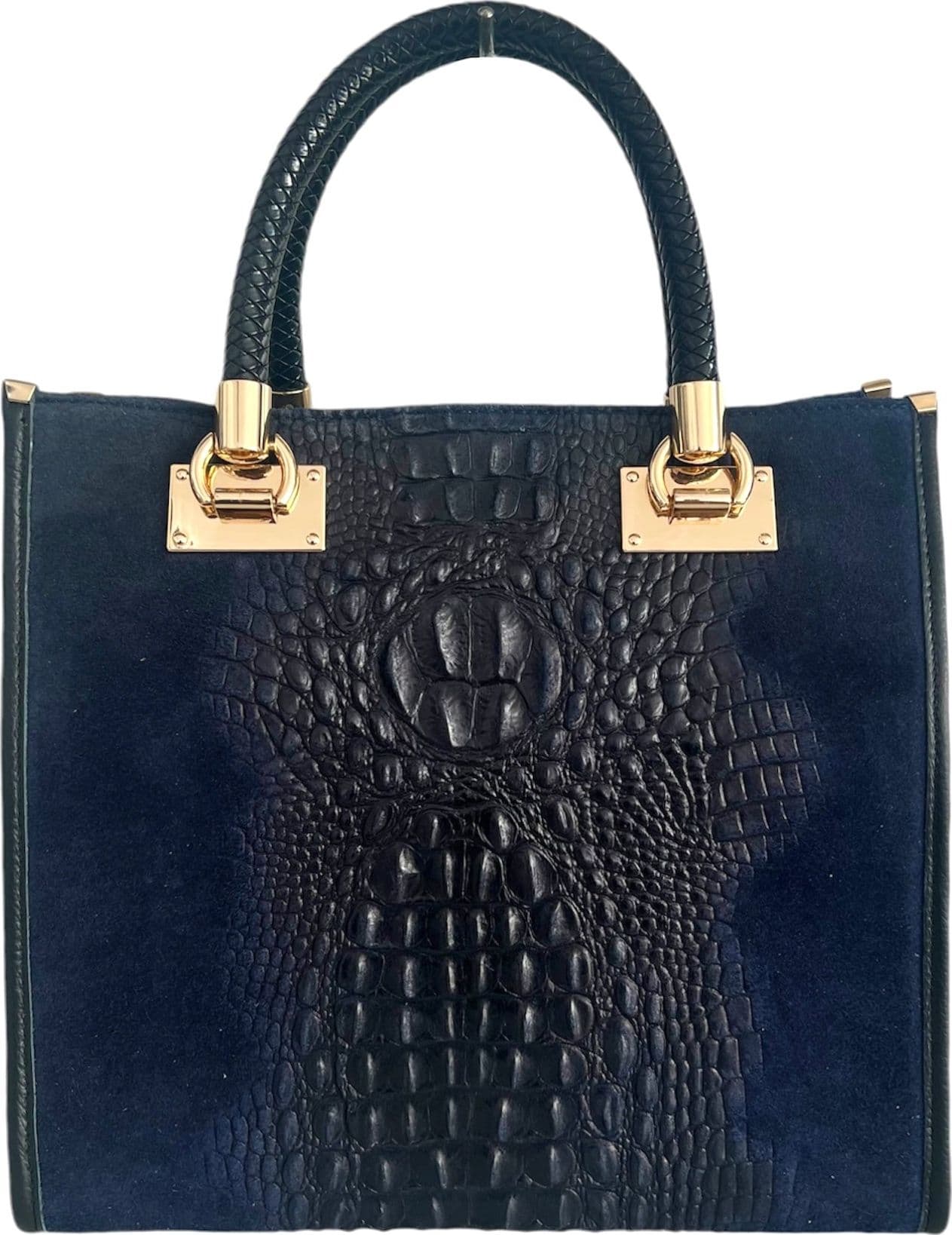 Modarno Borsa donna a tracolla - borsa a mano in pelle camoscio stampa cocco in Organizer borsa Modarno - Sesto Fiorentino, commercioVirtuoso.it