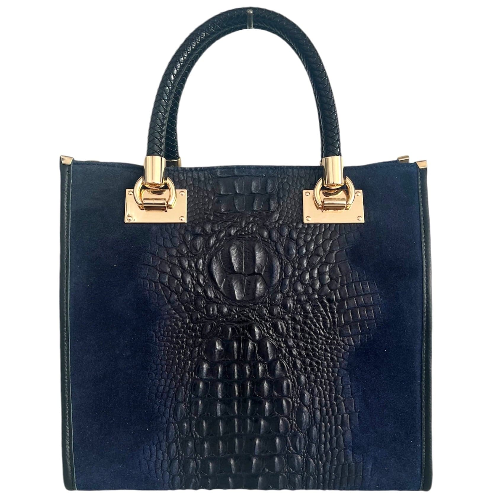 Modarno Borsa donna a tracolla - borsa a mano in pelle camoscio stampa cocco in Organizer borsa Modarno - Sesto Fiorentino, commercioVirtuoso.it