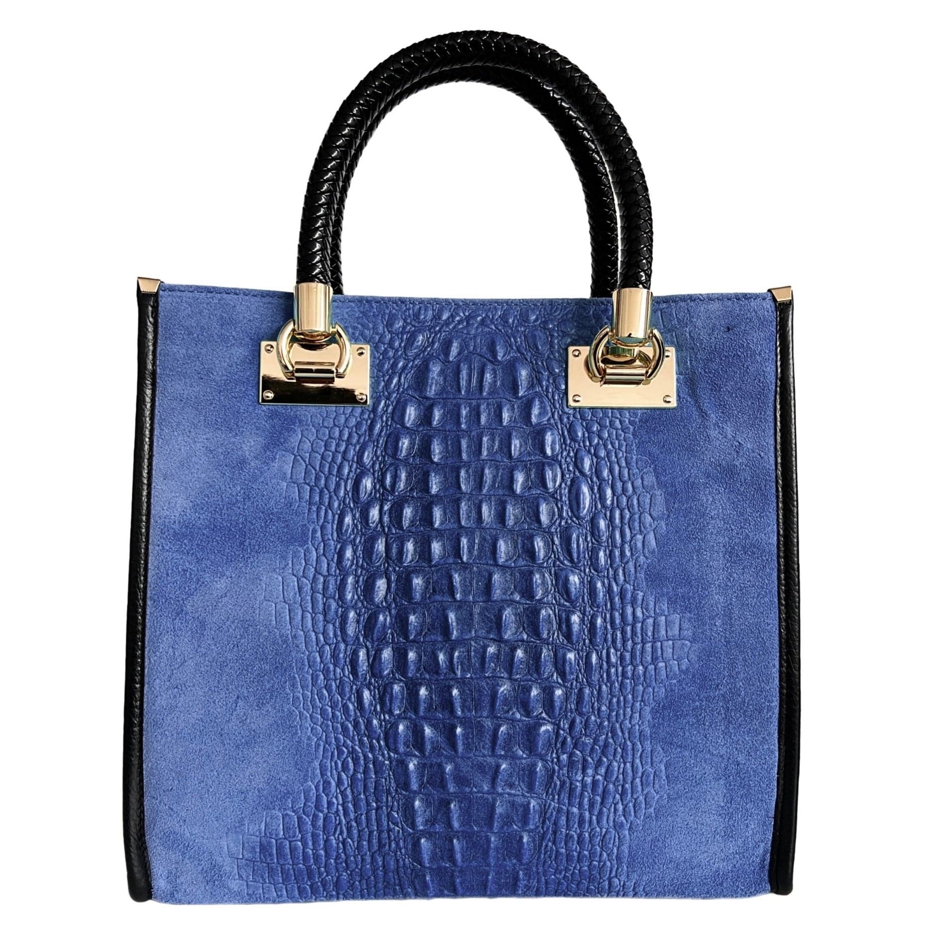 Modarno Borsa donna a tracolla - borsa a mano in pelle camoscio stampa cocco in Organizer borsa Modarno - Sesto Fiorentino, commercioVirtuoso.it