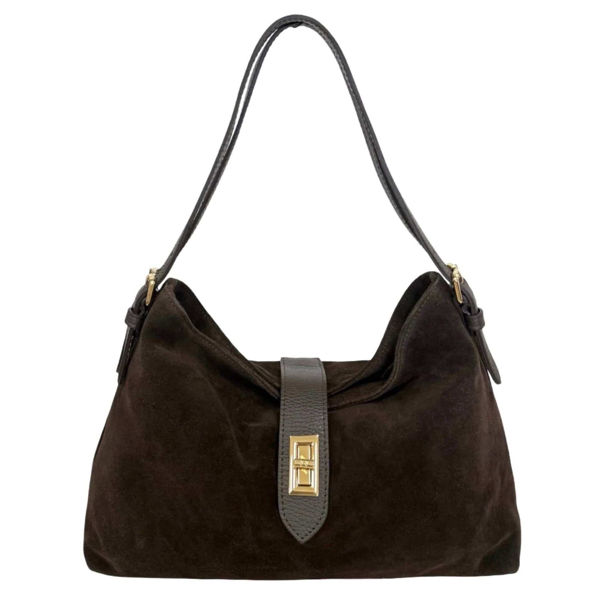 Modarno Borsa a tracolla in vera pelle camoscio  35x11x24 cm in Borse a tracolla Modarno - Sesto Fiorentino, commercioVirtuoso.it