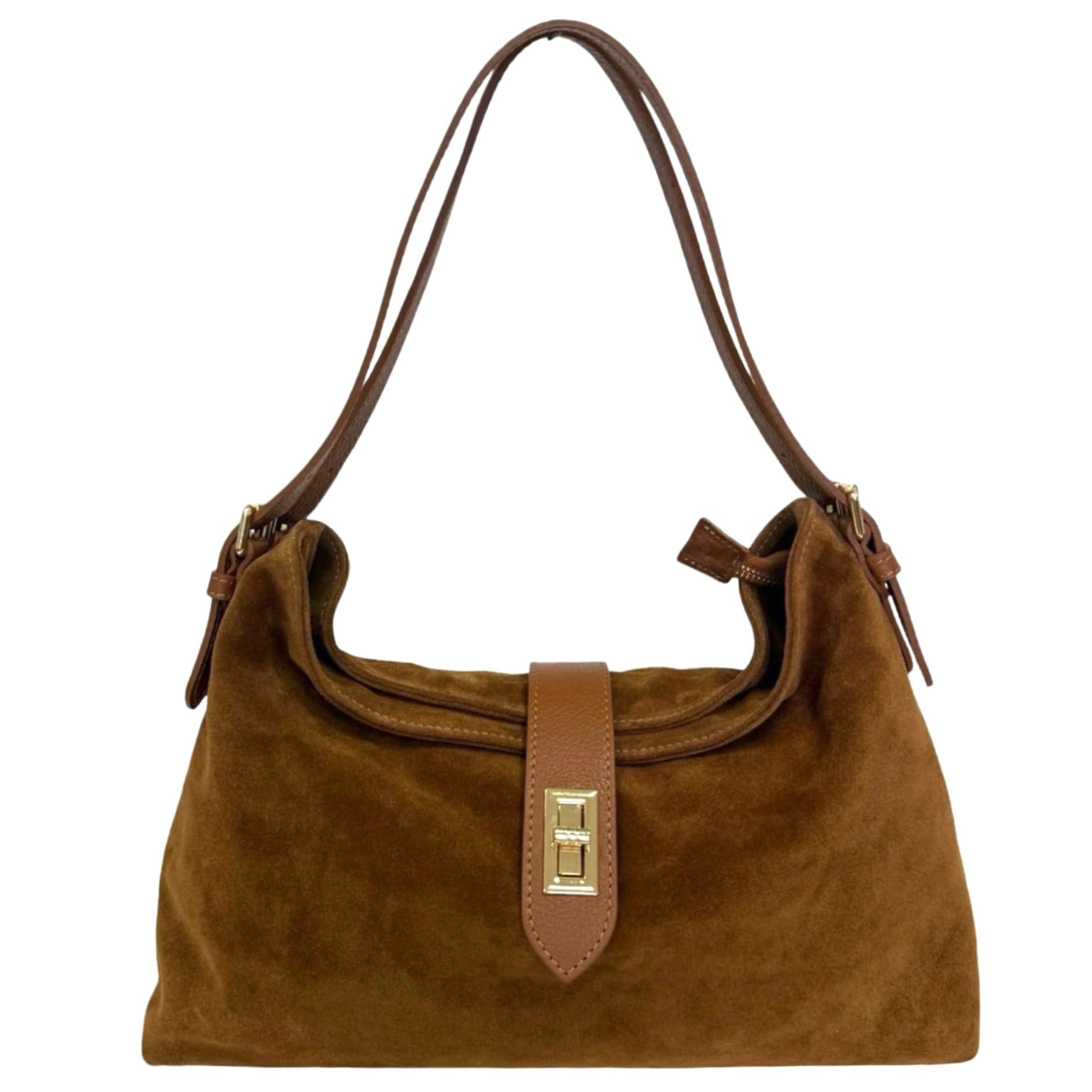 Modarno Borsa a tracolla in vera pelle camoscio  35x11x24 cm in Borse a tracolla Modarno - Sesto Fiorentino, commercioVirtuoso.it