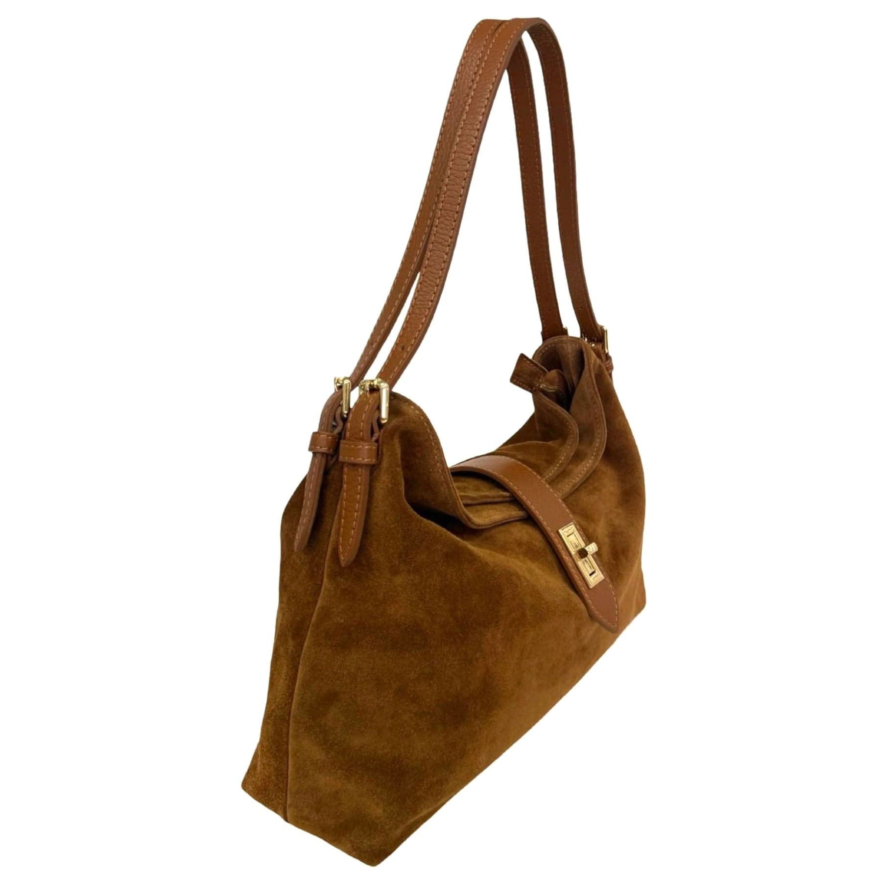 Modarno Borsa a tracolla in vera pelle camoscio  35x11x24 cm in Borse a tracolla Modarno - Sesto Fiorentino, commercioVirtuoso.it