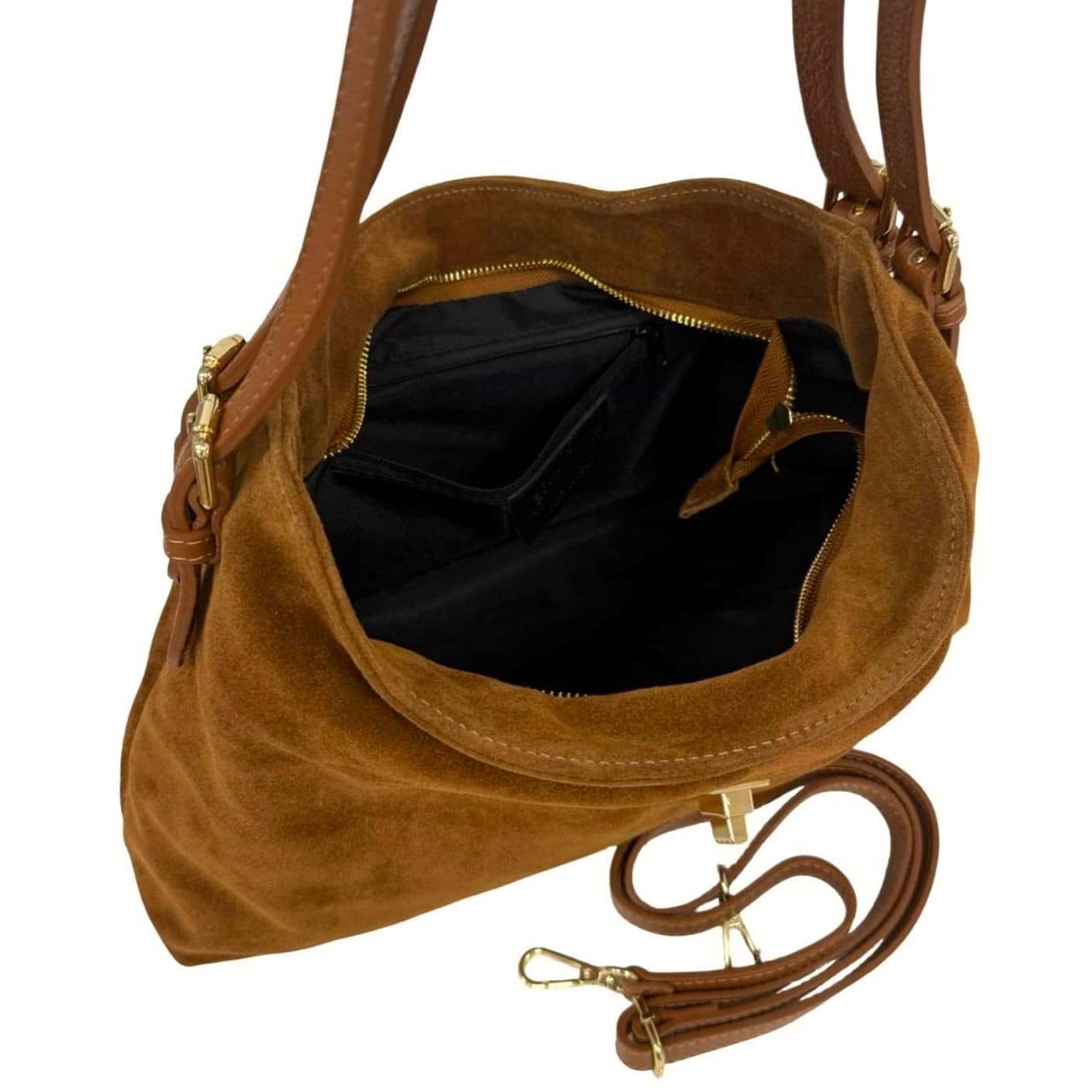 Modarno Borsa a tracolla in vera pelle camoscio  35x11x24 cm in Borse a tracolla Modarno - Sesto Fiorentino, commercioVirtuoso.it