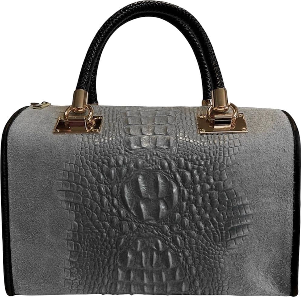 Modarno Borsa donna - borsa a mano in pelle camoscio stampa cocco in Organizer borsa Modarno - Sesto Fiorentino, commercioVirtuoso.it