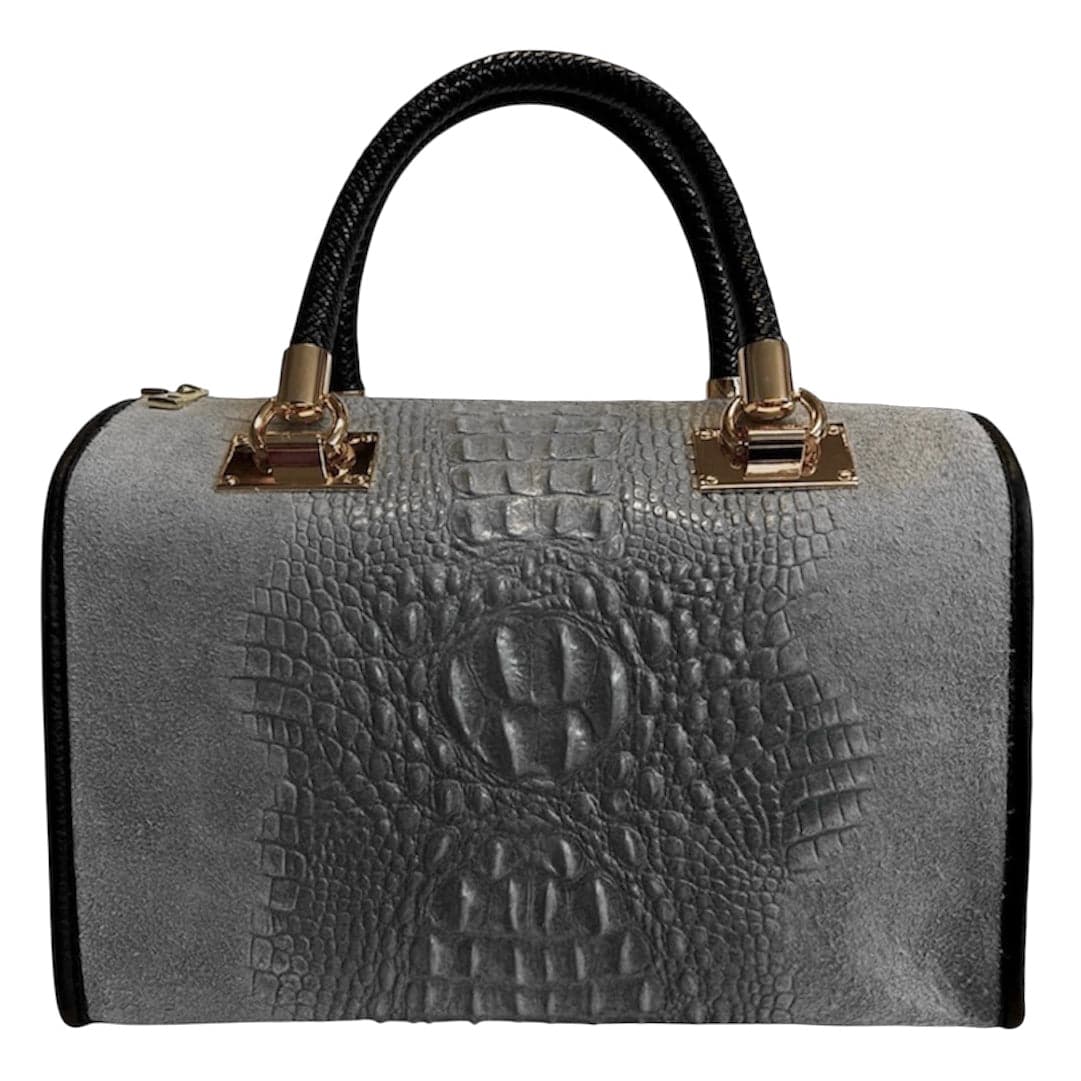 Modarno Borsa donna - borsa a mano in pelle camoscio stampa cocco in Organizer borsa Modarno - Sesto Fiorentino, commercioVirtuoso.it