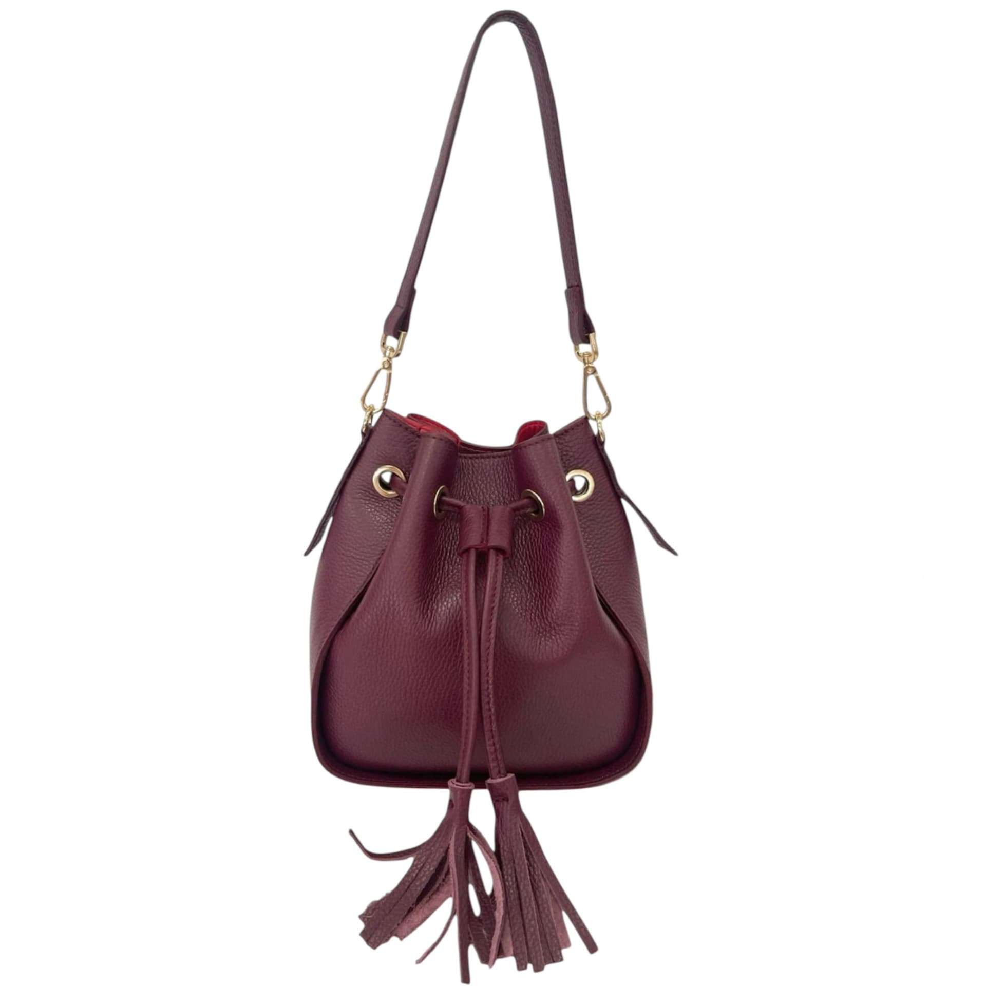 Modarno Borsetta Secchiello vera pelle 21x11x23 cm in Organizer borsa Modarno - Sesto Fiorentino, commercioVirtuoso.it