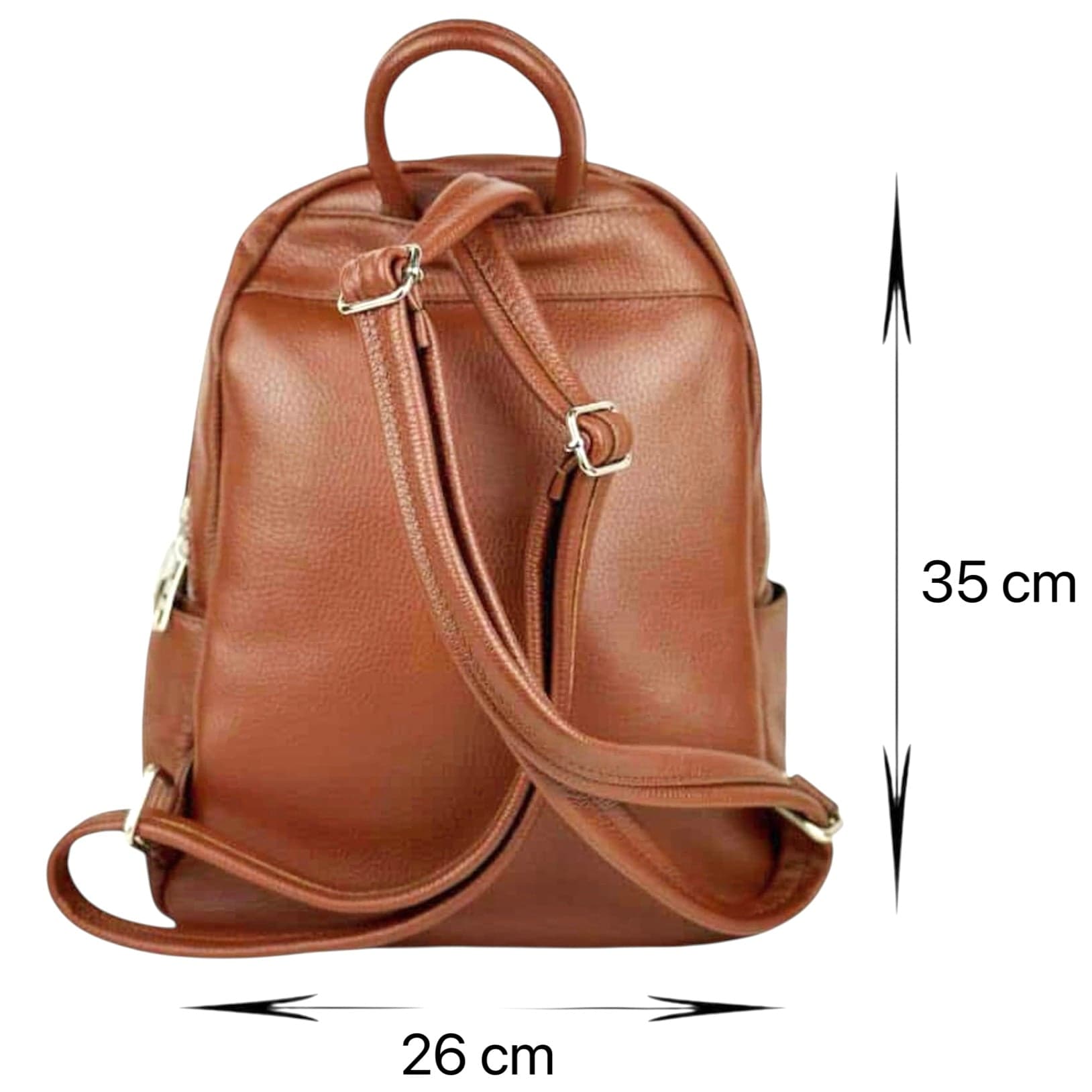 Modarno Zaino Donna in vera pelle multi tasche 35x12x25 cm in Organizer borsa Modarno - Sesto Fiorentino, commercioVirtuoso.it