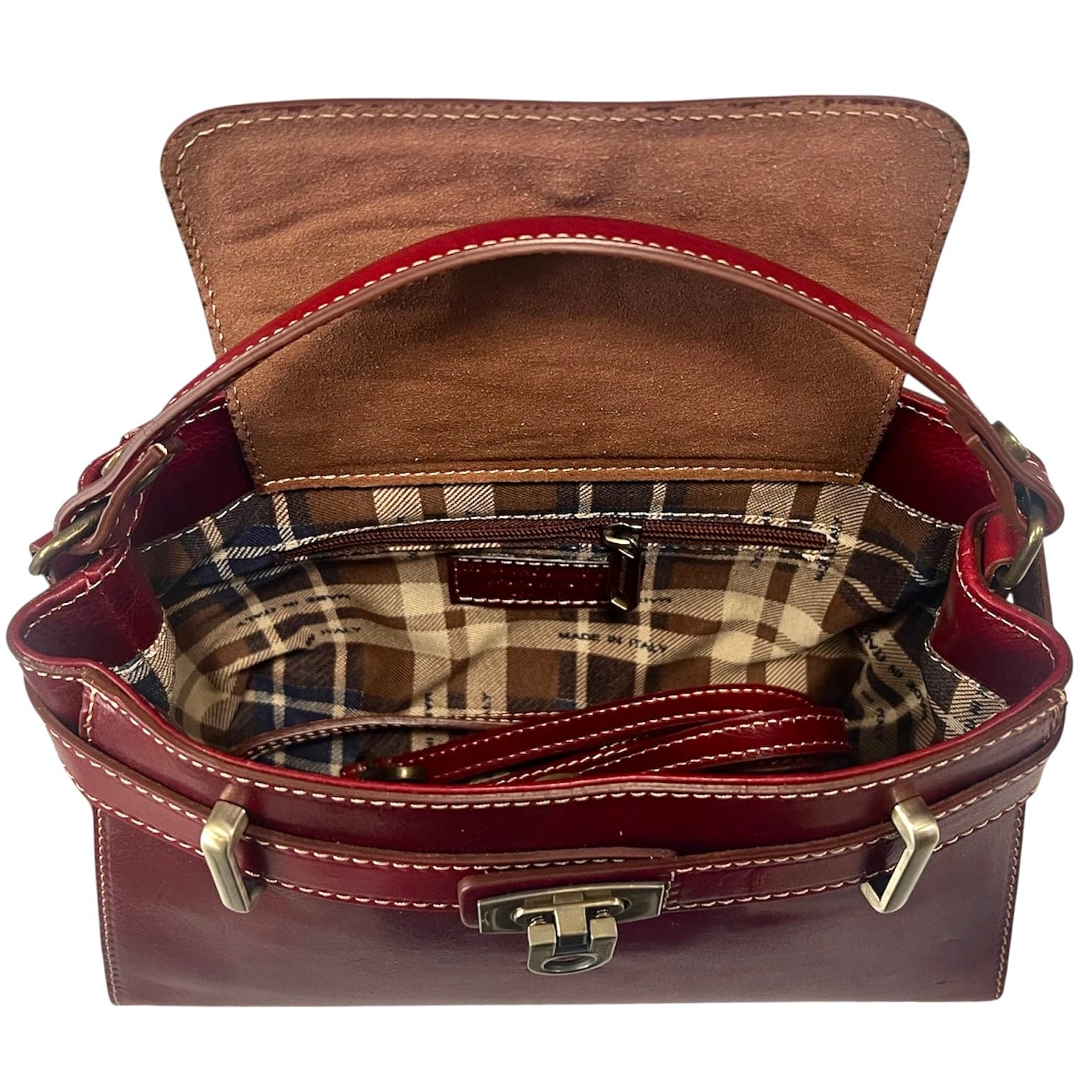 Modarno Borsa a mano e tracolla Vintage in pelle vacchetta 26x12x17 cm in Organizer borsa Modarno - Sesto Fiorentino, commercioVirtuoso.it