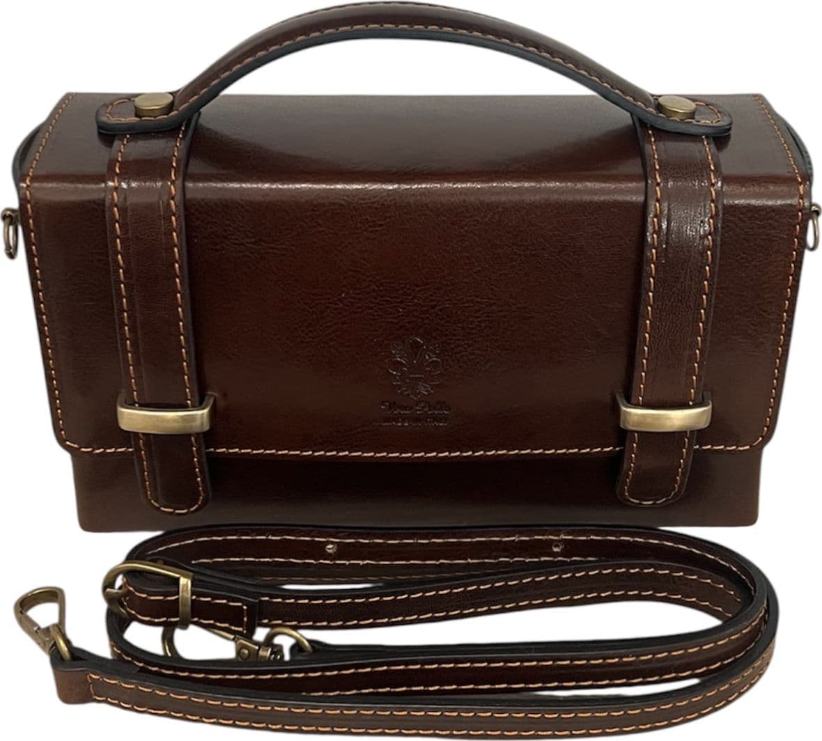 Modarno Borsetta donna a mano e tracolla Rettangolare in vera pelle vacchetta 21x6x13 cm in Organizer borsa Modarno - Sesto Fiorentino, commercioVirtuoso.it