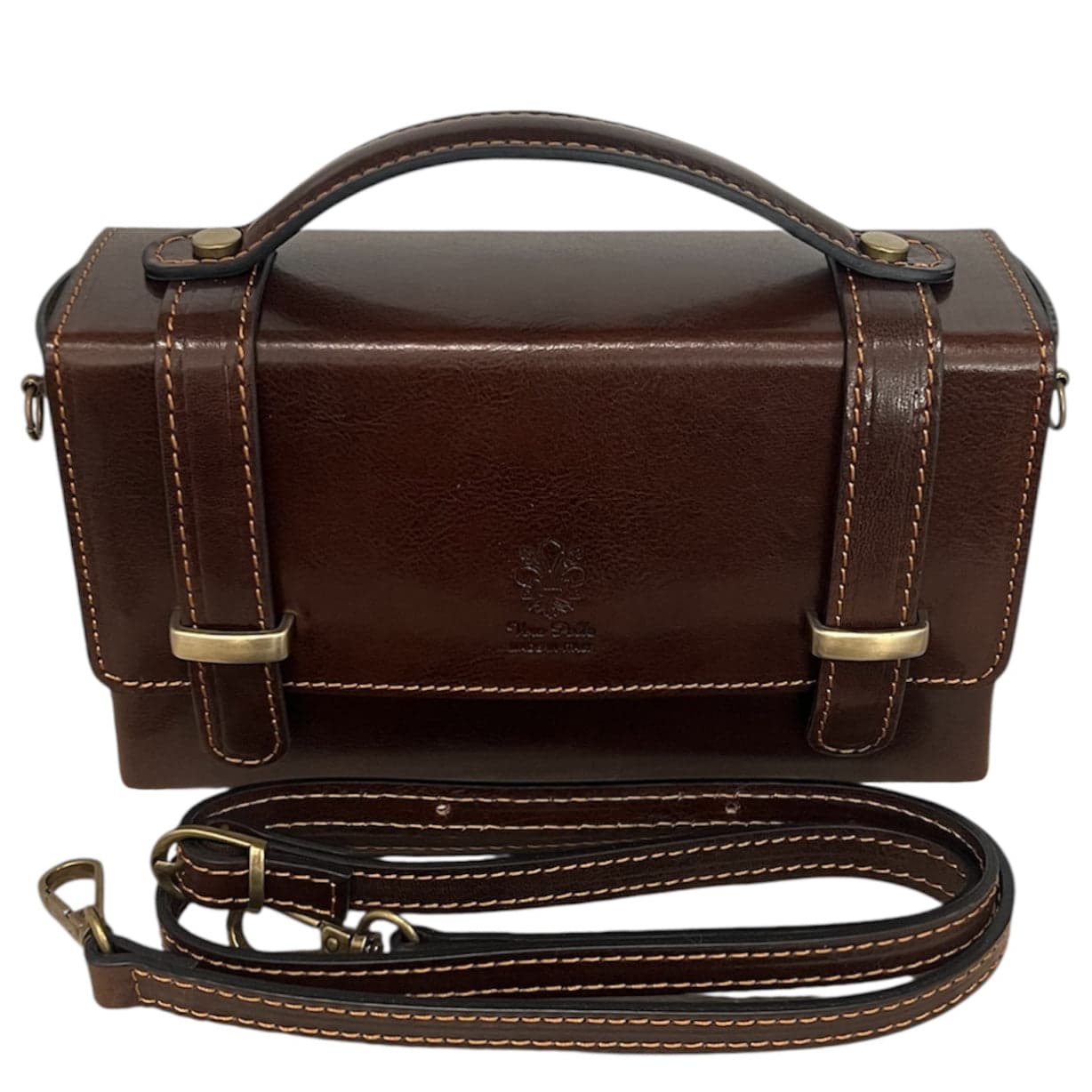 Modarno Borsetta donna a mano e tracolla Rettangolare in vera pelle vacchetta 21x6x13 cm in Organizer borsa Modarno - Sesto Fiorentino, commercioVirtuoso.it