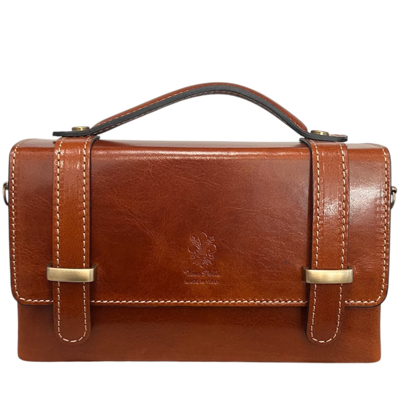 Modarno Borsetta donna a mano e tracolla Rettangolare in vera pelle vacchetta 21x6x13 cm in Organizer borsa Modarno - Sesto Fiorentino, commercioVirtuoso.it
