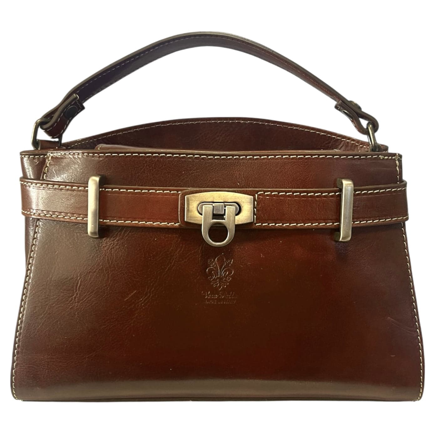 Modarno Borsa a mano e tracolla Vintage in pelle vacchetta 26x12x17 cm in Organizer borsa Modarno - Sesto Fiorentino, commercioVirtuoso.it