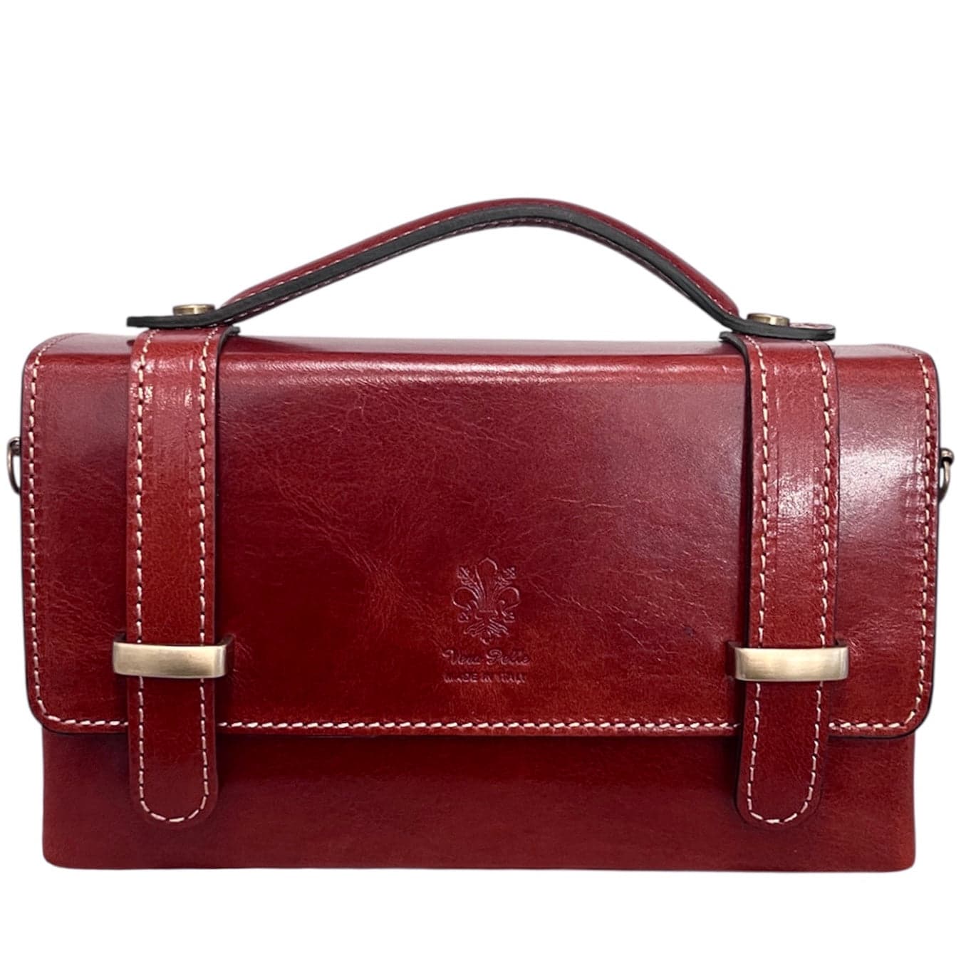 Modarno Borsetta donna a mano e tracolla Rettangolare in vera pelle vacchetta 21x6x13 cm in Organizer borsa Modarno - Sesto Fiorentino, commercioVirtuoso.it