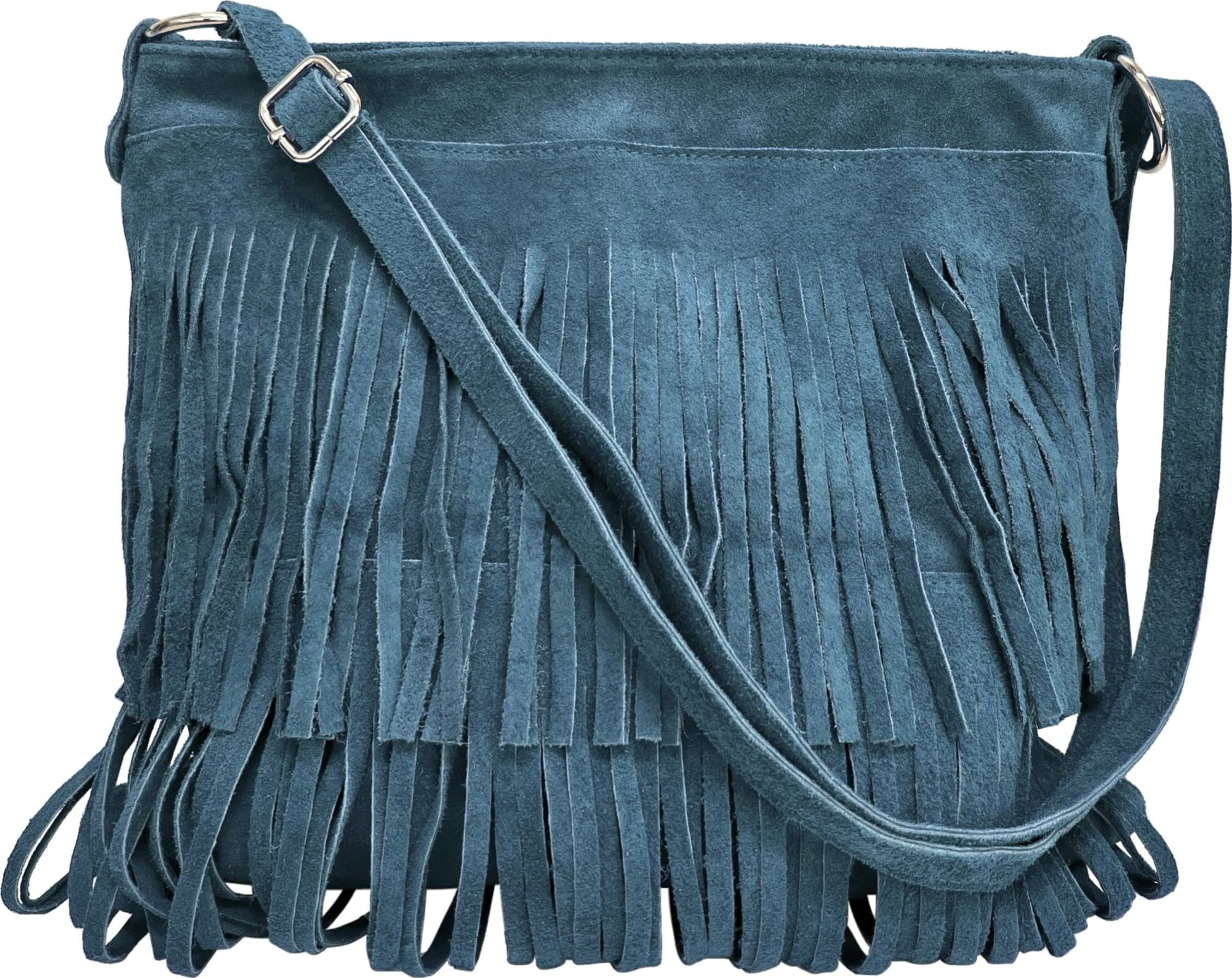 Modarno Borsa a tracolla con frange in camoscio - borsa tracolla donna in pelle scamosciata in Organizer borsa Modarno - Sesto Fiorentino, commercioVirtuoso.it