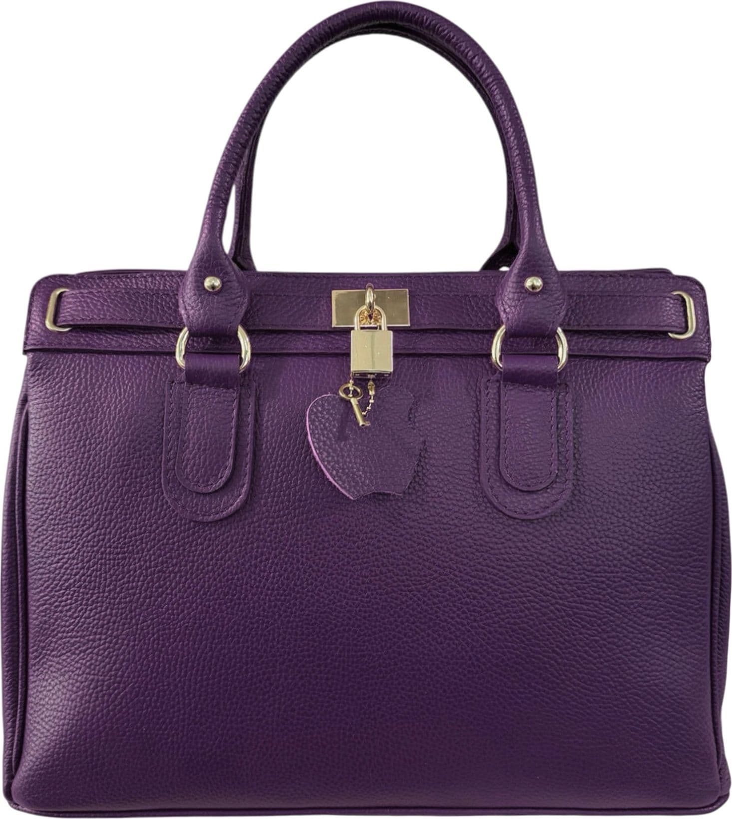 Modarno Borsa Donna Lucchetto a Mano e a tracolla in vera Pelle 37x17x25 cm in Organizer borsa Modarno - Sesto Fiorentino, commercioVirtuoso.it