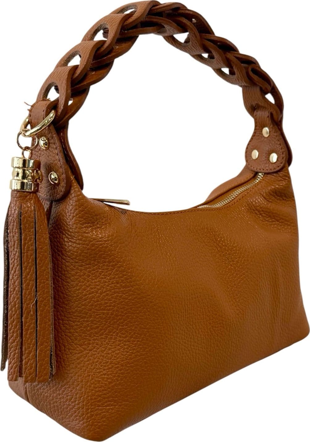 Modarno Borsetta a Mano Piccola In Vera Pelle Made in Italy Con Manico Intrecciato 26x10x16 cm in Autocategorizzazione Modarno - Sesto Fiorentino, commercioVirtuoso.it