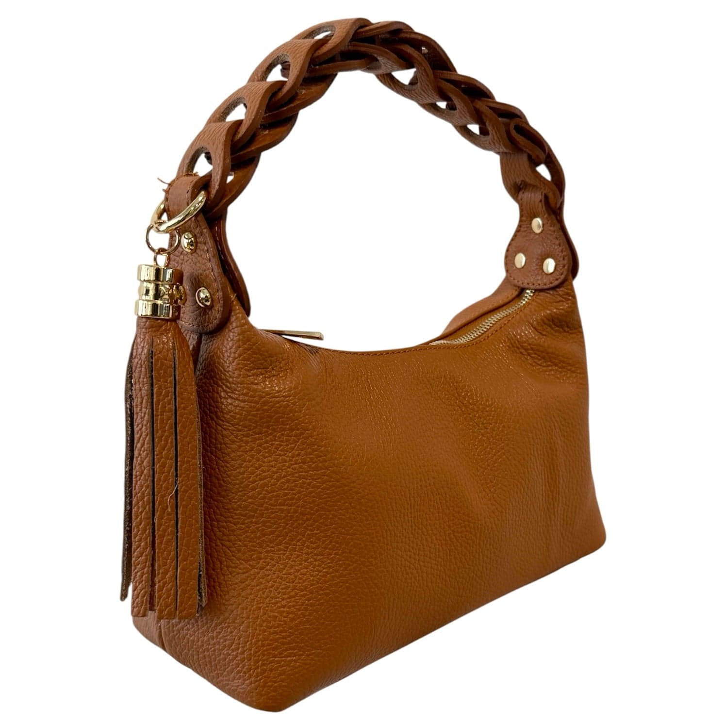 Modarno Borsetta a Mano Piccola In Vera Pelle Made in Italy Con Manico Intrecciato 26x10x16 cm in Autocategorizzazione Modarno - Sesto Fiorentino, commercioVirtuoso.it