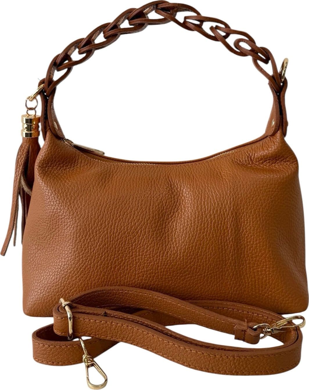 Modarno Borsetta a Mano Piccola In Vera Pelle Made in Italy Con Manico Intrecciato 26x10x16 cm in Autocategorizzazione Modarno - Sesto Fiorentino, commercioVirtuoso.it