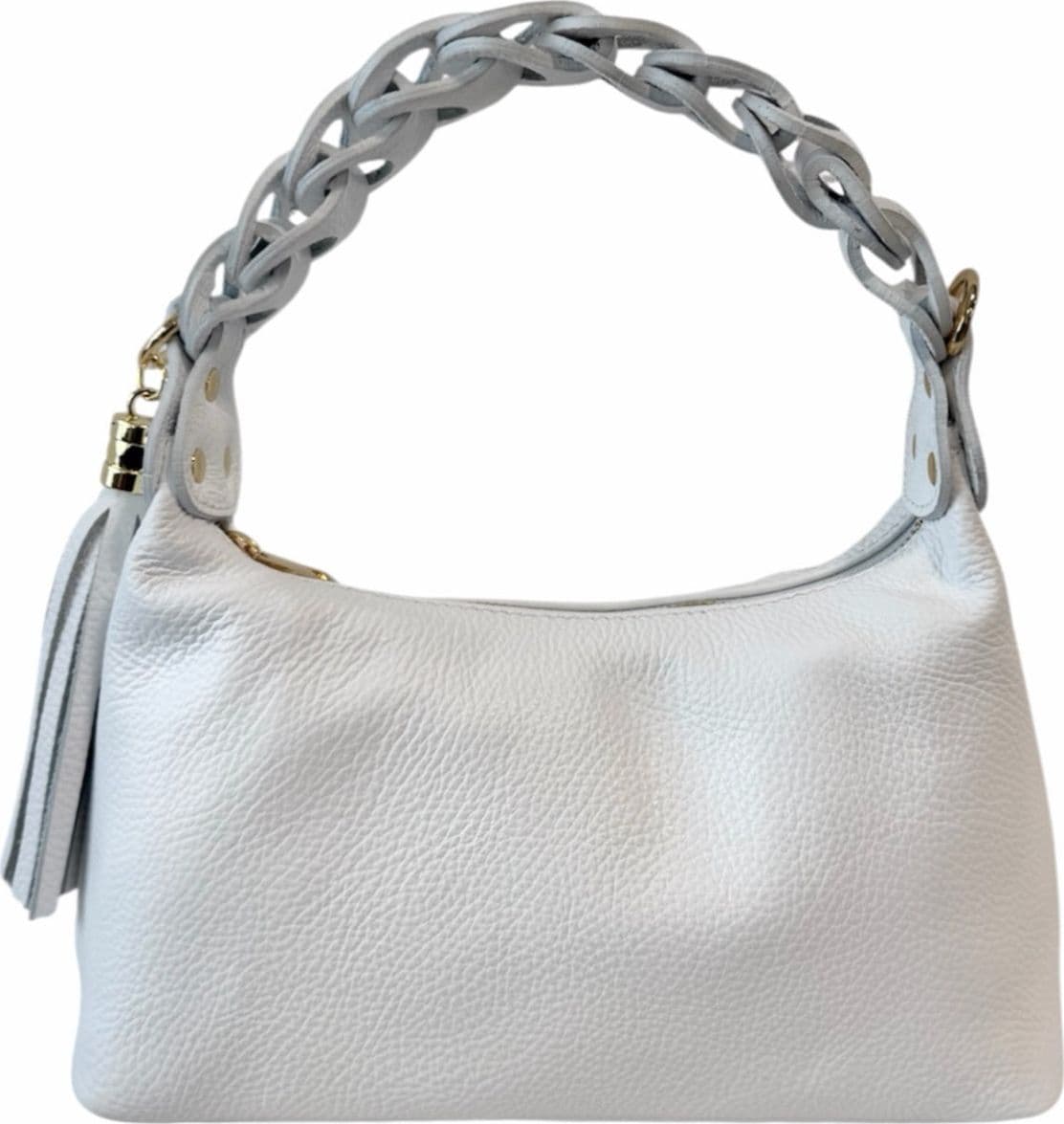 Modarno Borsetta a Mano Piccola In Vera Pelle Made in Italy Con Manico Intrecciato 26x10x16 cm in Autocategorizzazione Modarno - Sesto Fiorentino, commercioVirtuoso.it