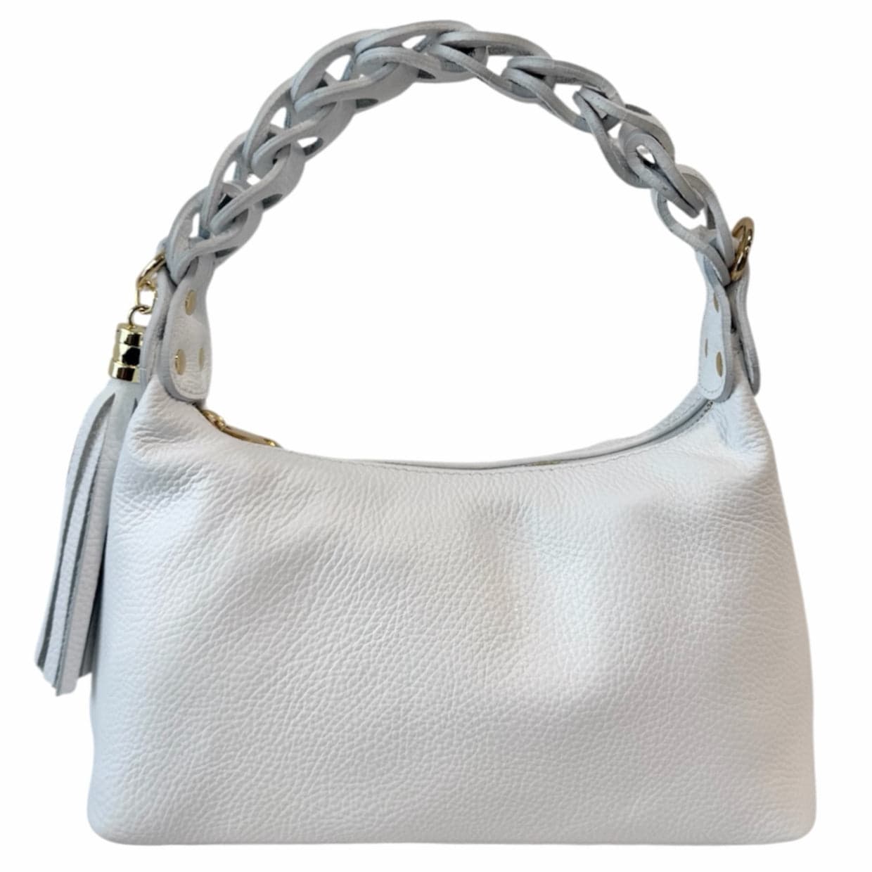 Modarno Borsetta a Mano Piccola In Vera Pelle Made in Italy Con Manico Intrecciato 26x10x16 cm in Autocategorizzazione Modarno - Sesto Fiorentino, commercioVirtuoso.it
