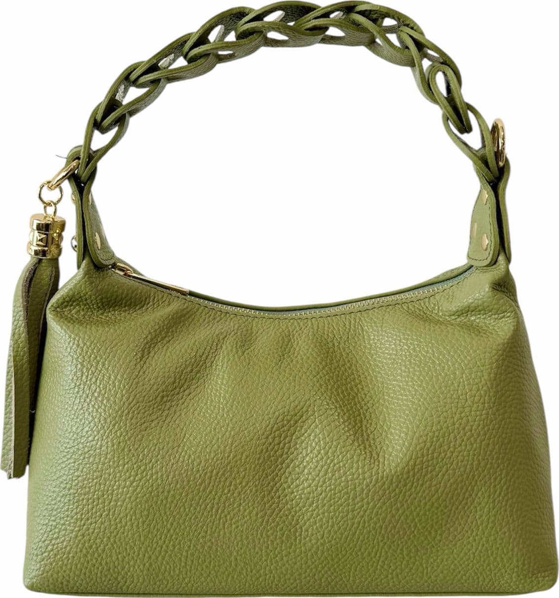 Modarno Borsetta a Mano Piccola In Vera Pelle Made in Italy Con Manico Intrecciato 26x10x16 cm in Autocategorizzazione Modarno - Sesto Fiorentino, commercioVirtuoso.it