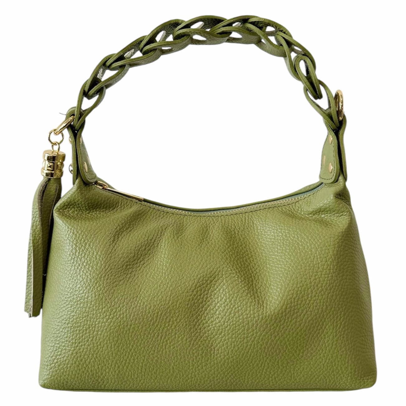 Modarno Borsetta a Mano Piccola In Vera Pelle Made in Italy Con Manico Intrecciato 26x10x16 cm in Autocategorizzazione Modarno - Sesto Fiorentino, commercioVirtuoso.it
