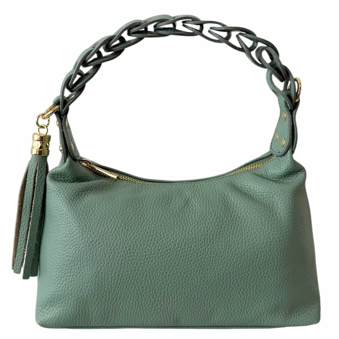 Modarno Borsetta a Mano Piccola In Vera Pelle Made in Italy Con Manico Intrecciato 26x10x16 cm in Autocategorizzazione Modarno - Sesto Fiorentino, commercioVirtuoso.it