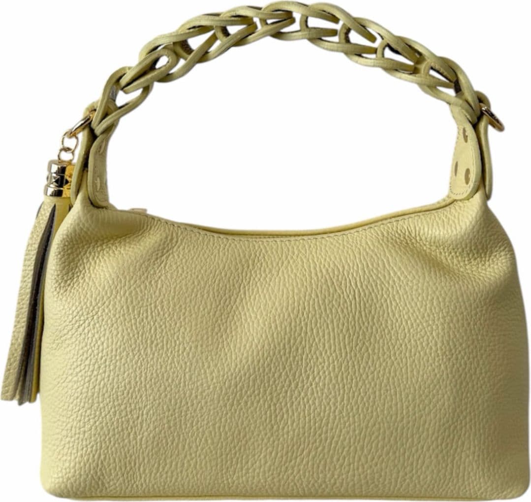 Modarno Borsetta a Mano Piccola In Vera Pelle Made in Italy Con Manico Intrecciato 26x10x16 cm in Autocategorizzazione Modarno - Sesto Fiorentino, commercioVirtuoso.it