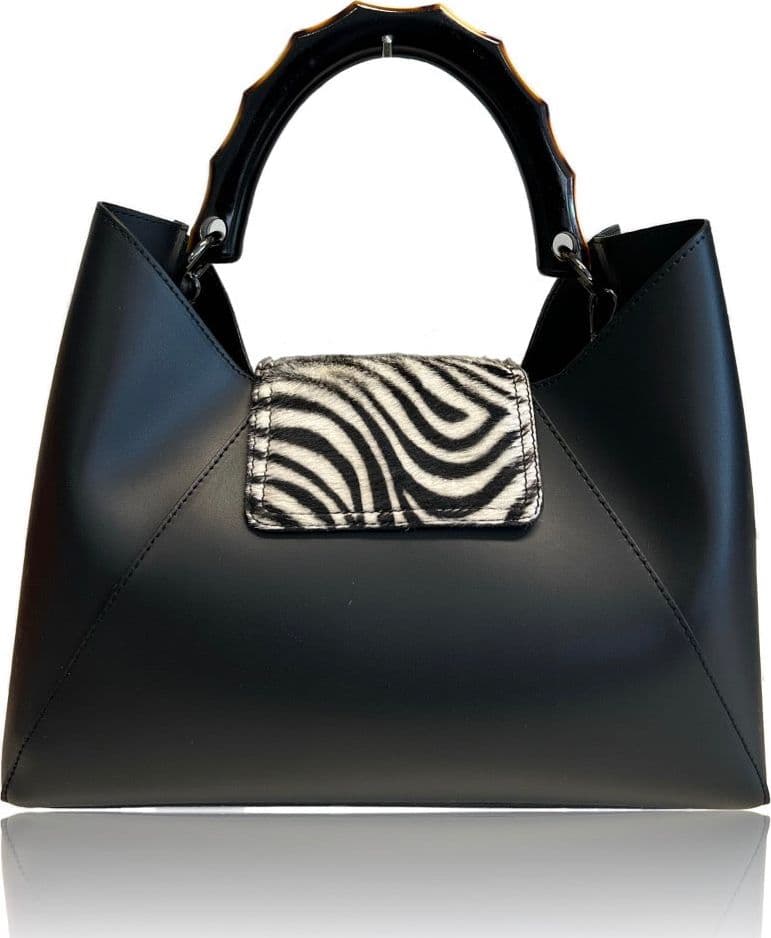 Modarno Borsa a mano in Pelle con pattina in Cavallino "Chloe"