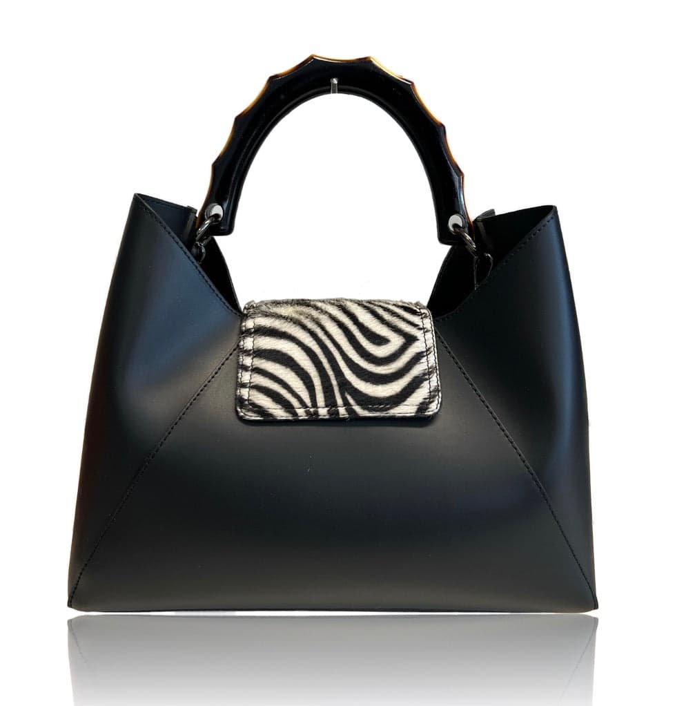 Modarno Borsa a mano in Pelle con pattina in Cavallino "Chloe"