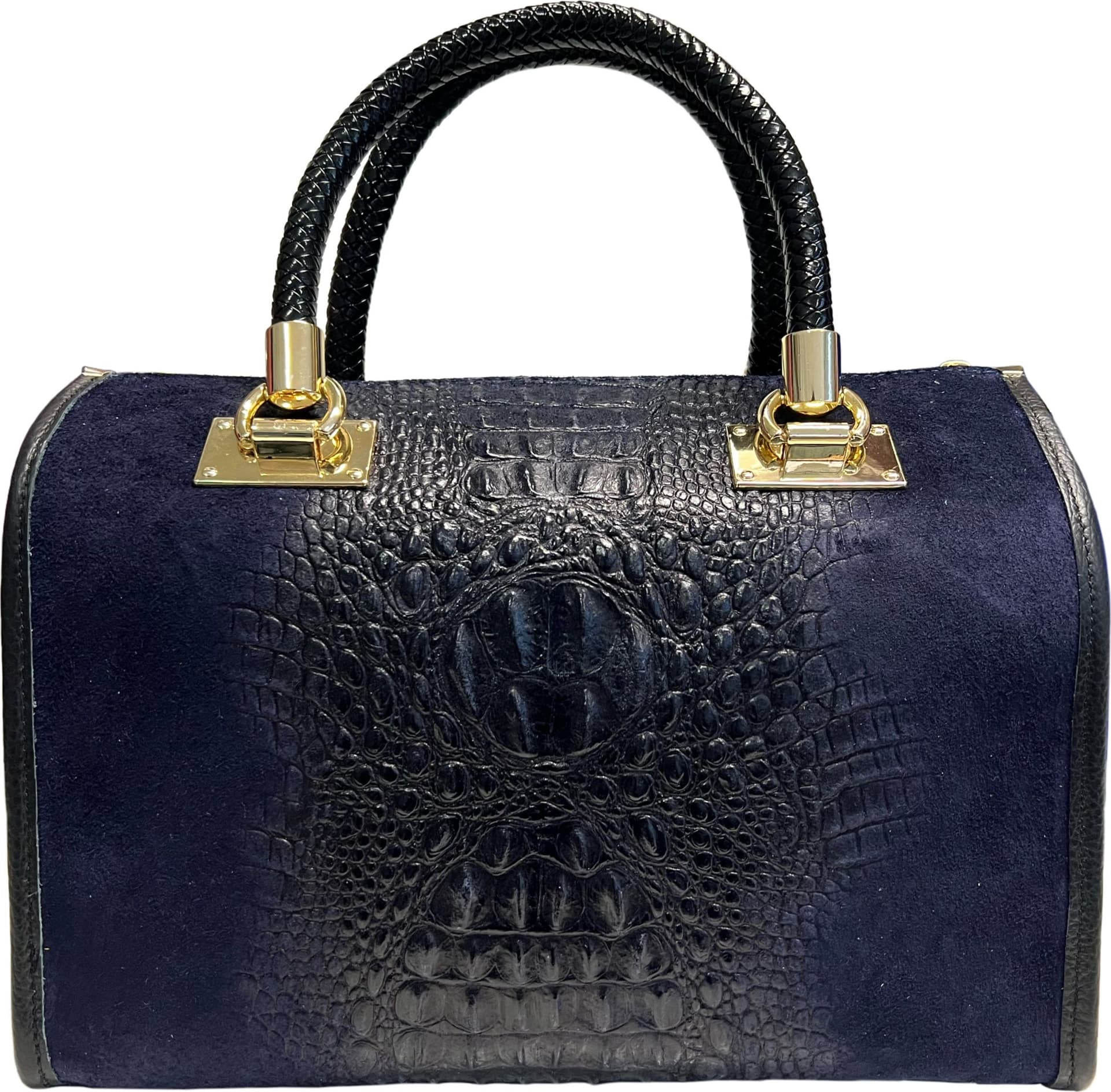 Modarno Borsa donna - borsa a mano in pelle camoscio stampa cocco in Organizer borsa Modarno - Sesto Fiorentino, commercioVirtuoso.it