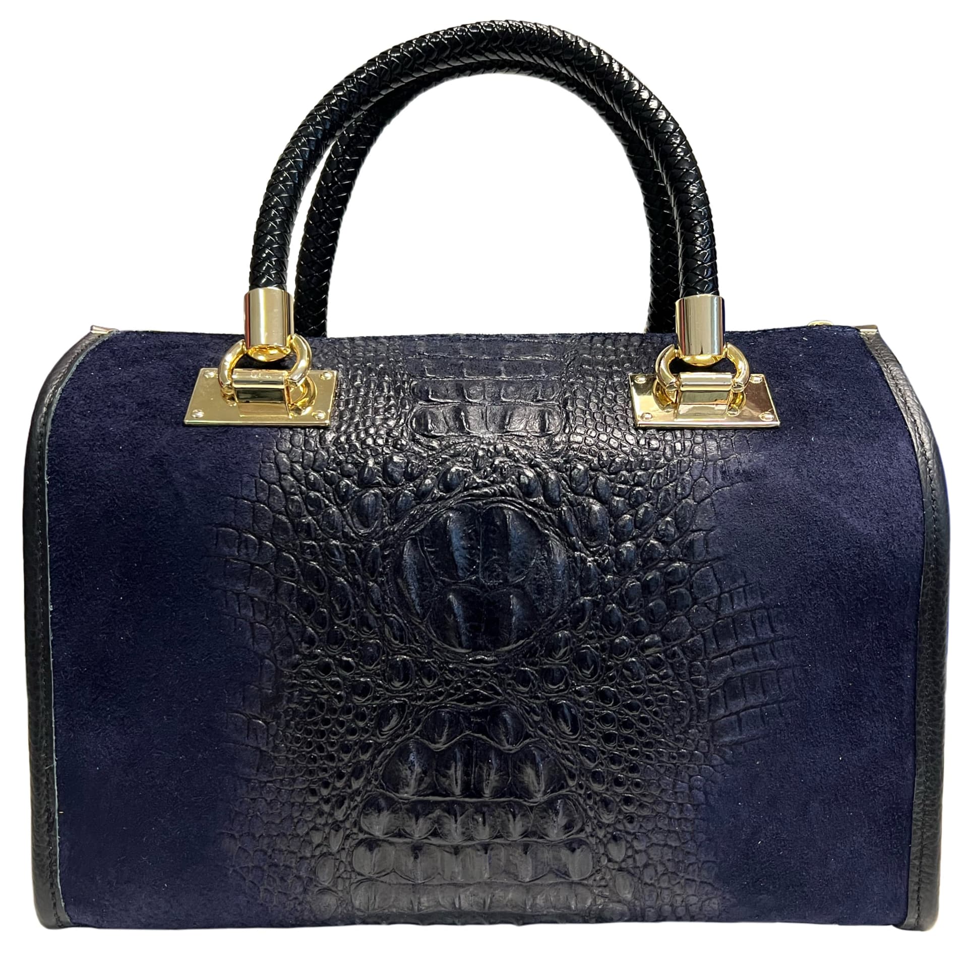 Modarno Borsa donna - borsa a mano in pelle camoscio stampa cocco in Organizer borsa Modarno - Sesto Fiorentino, commercioVirtuoso.it