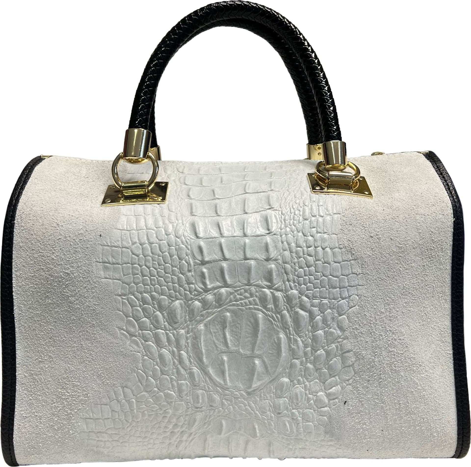 Modarno Borsa donna - borsa a mano in pelle camoscio stampa cocco in Organizer borsa Modarno - Sesto Fiorentino, commercioVirtuoso.it