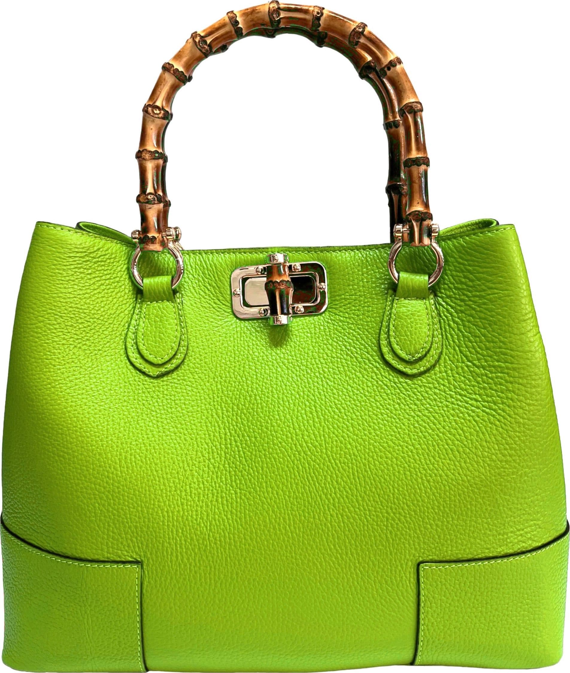 Modarno Borsa Donna in Vera Pelle con manico in vero bambù/Elegante e Minimal/Borsa di lusso Made in Italy in Organizer borsa Modarno - Sesto Fiorentino, commercioVirtuoso.it