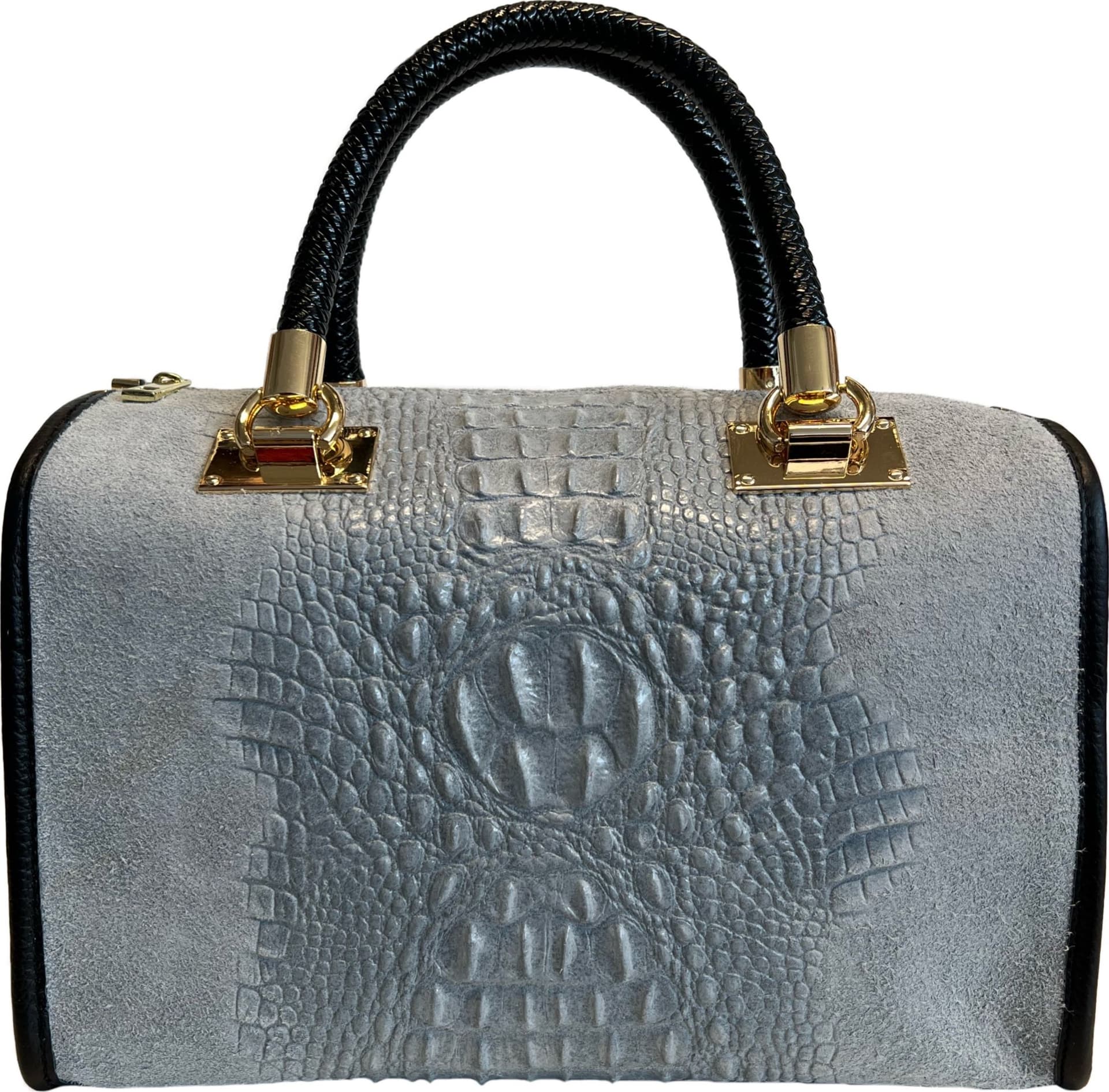Modarno Borsa donna - borsa a mano in pelle camoscio stampa cocco in Organizer borsa Modarno - Sesto Fiorentino, commercioVirtuoso.it