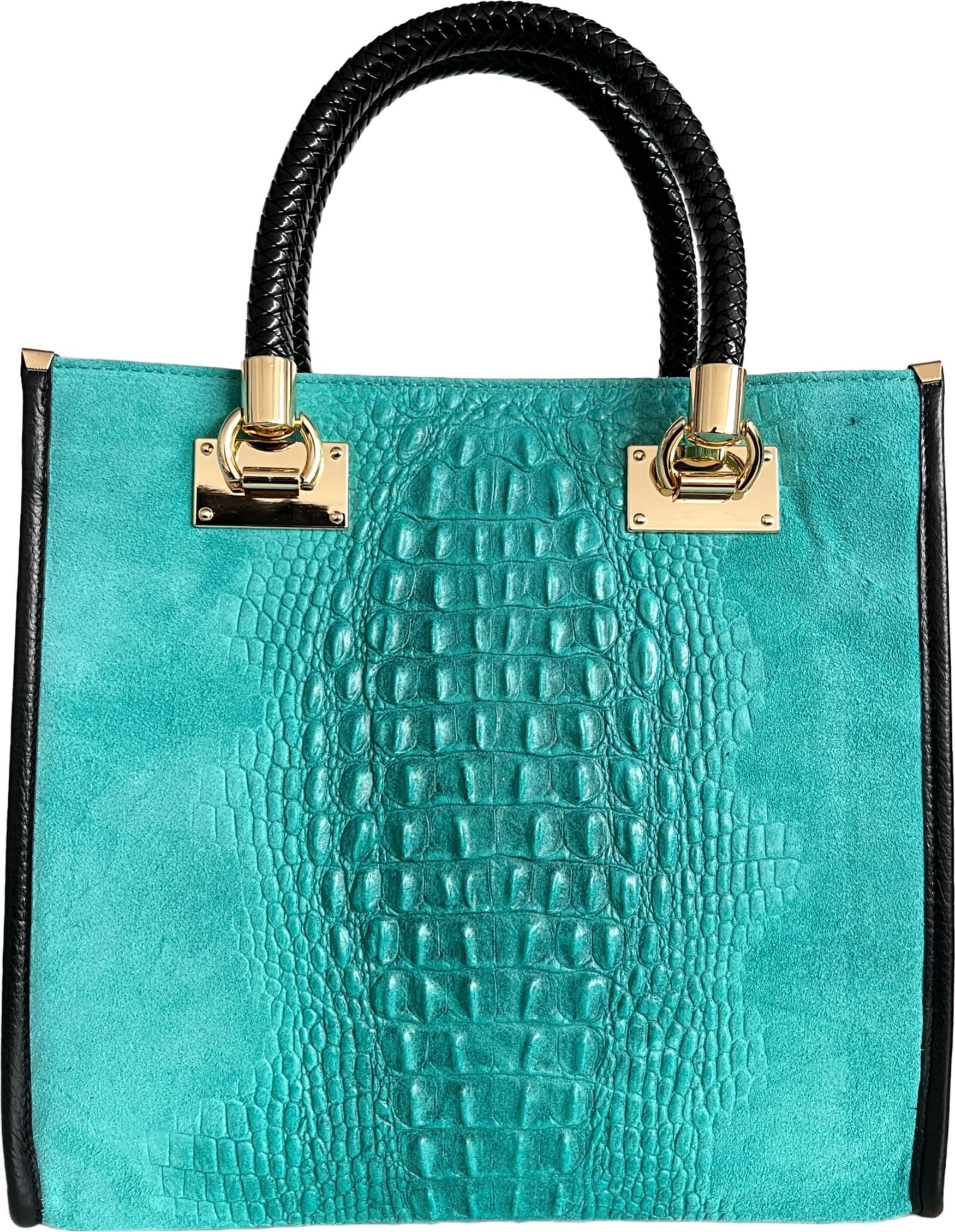 Modarno Borsa donna a tracolla - borsa a mano in pelle camoscio stampa cocco in Organizer borsa Modarno - Sesto Fiorentino, commercioVirtuoso.it