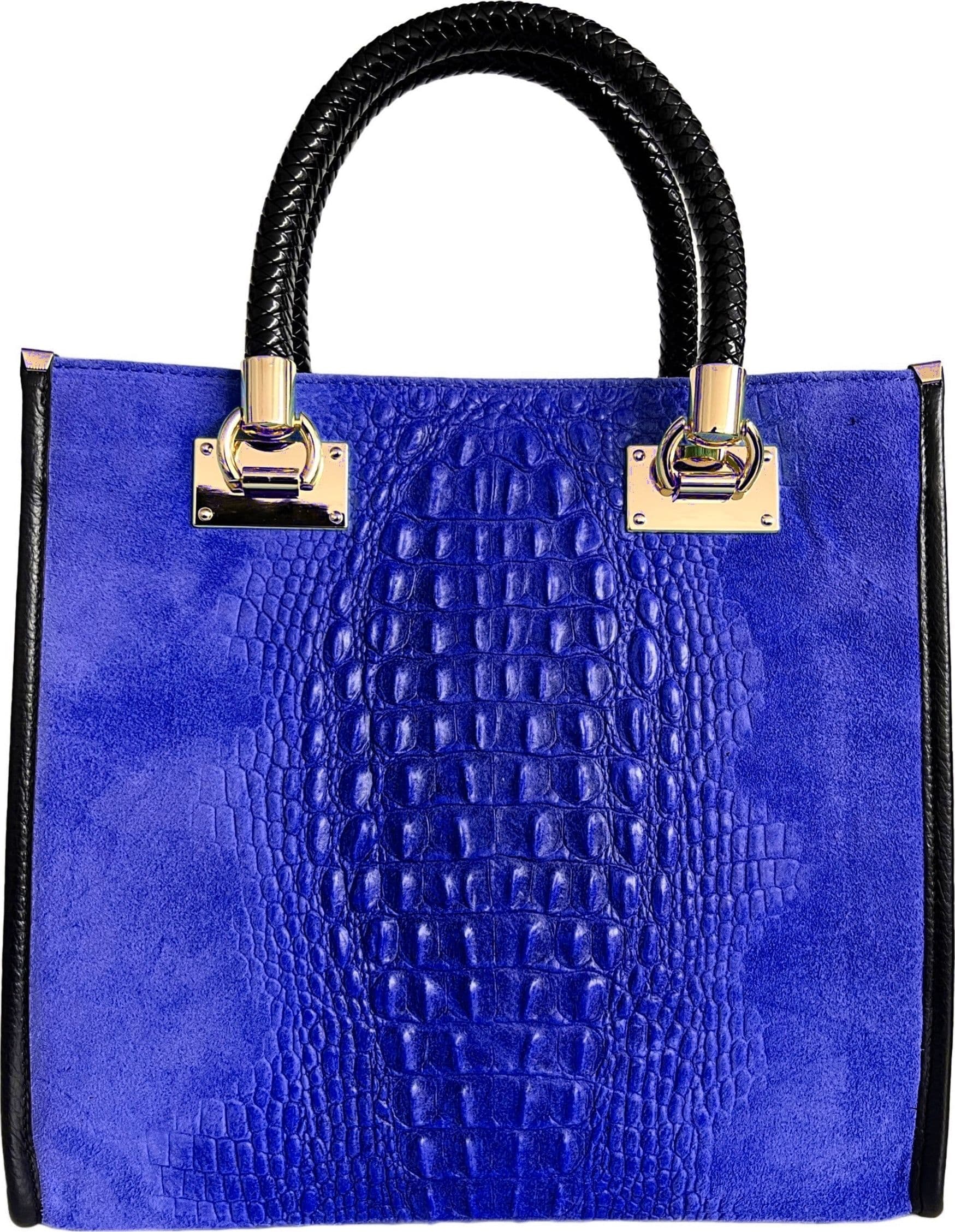 Modarno Borsa donna a tracolla - borsa a mano in pelle camoscio stampa cocco in Organizer borsa Modarno - Sesto Fiorentino, commercioVirtuoso.it
