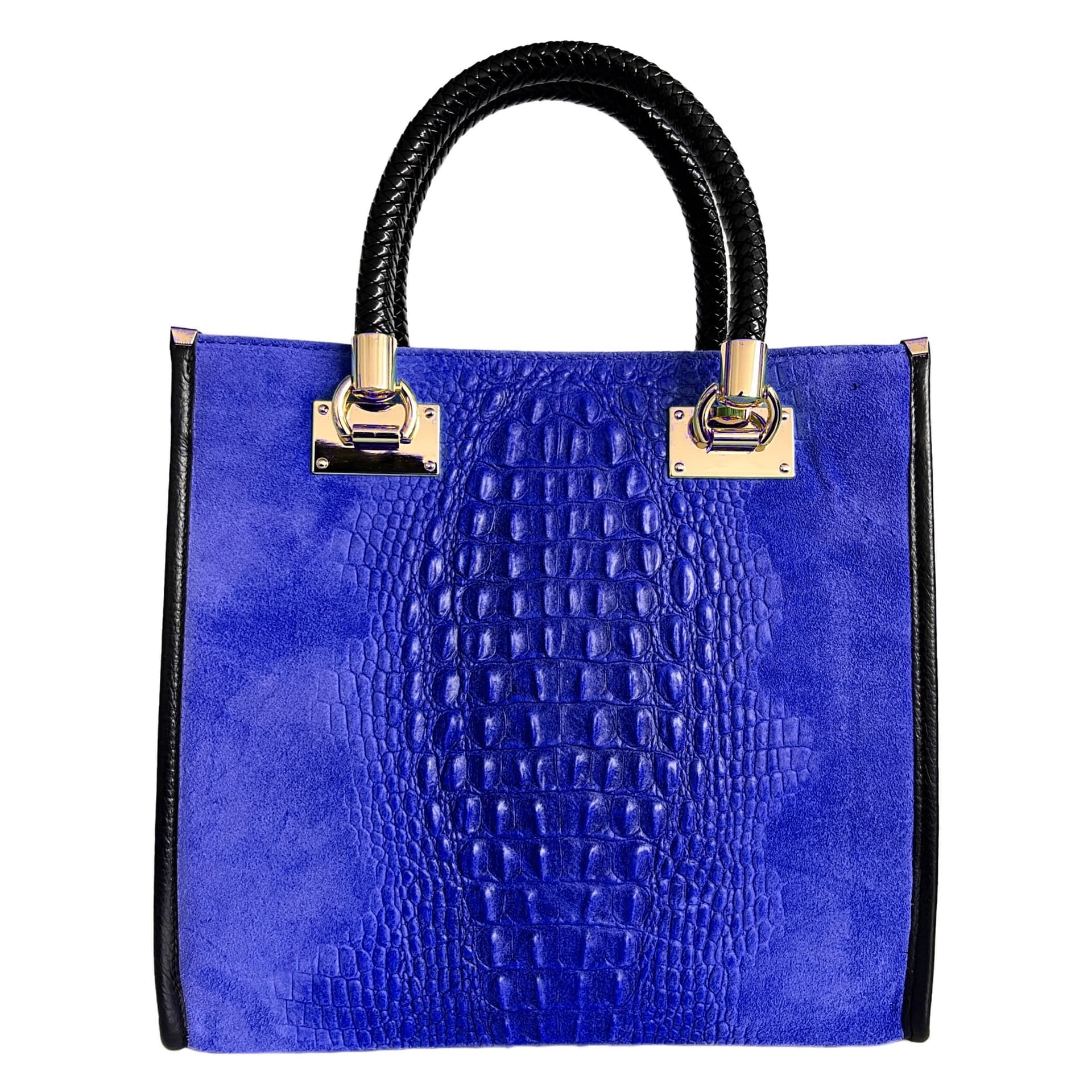 Modarno Borsa donna a tracolla - borsa a mano in pelle camoscio stampa cocco in Organizer borsa Modarno - Sesto Fiorentino, commercioVirtuoso.it