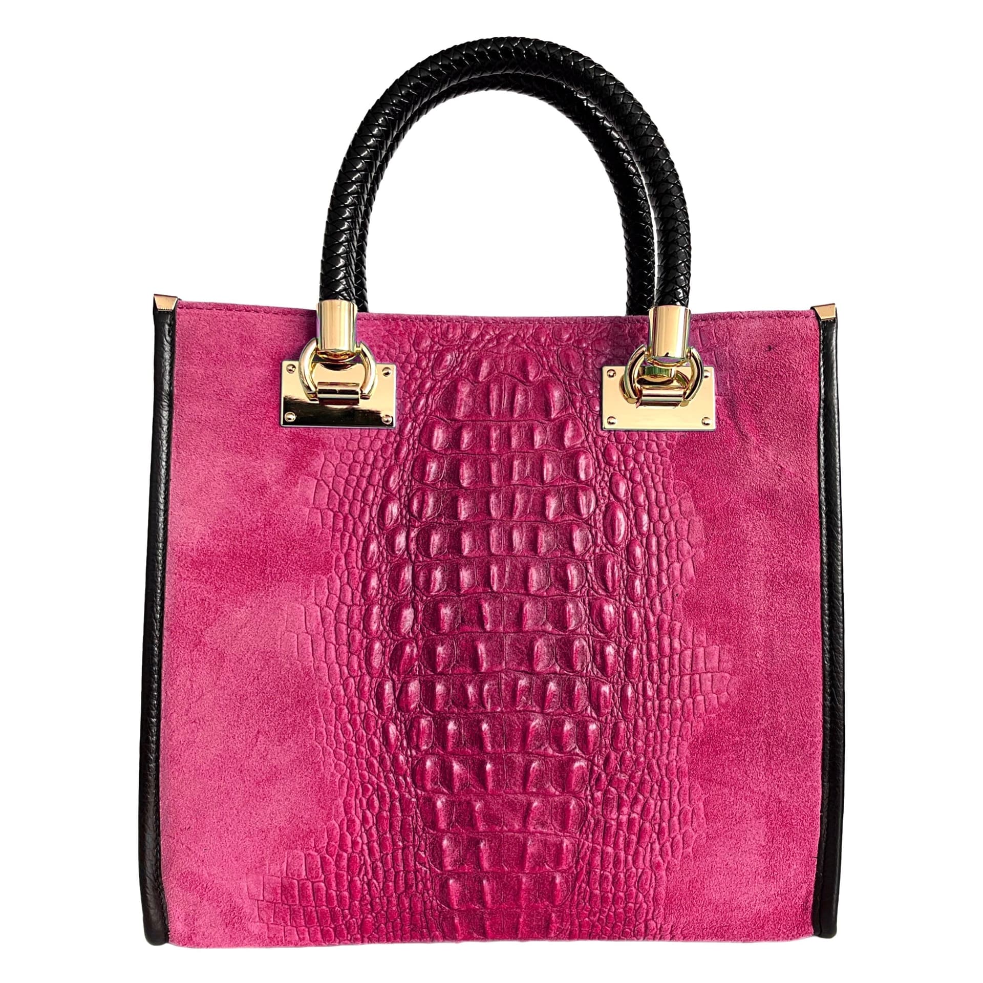 Modarno Borsa donna a tracolla - borsa a mano in pelle camoscio stampa cocco in Organizer borsa Modarno - Sesto Fiorentino, commercioVirtuoso.it