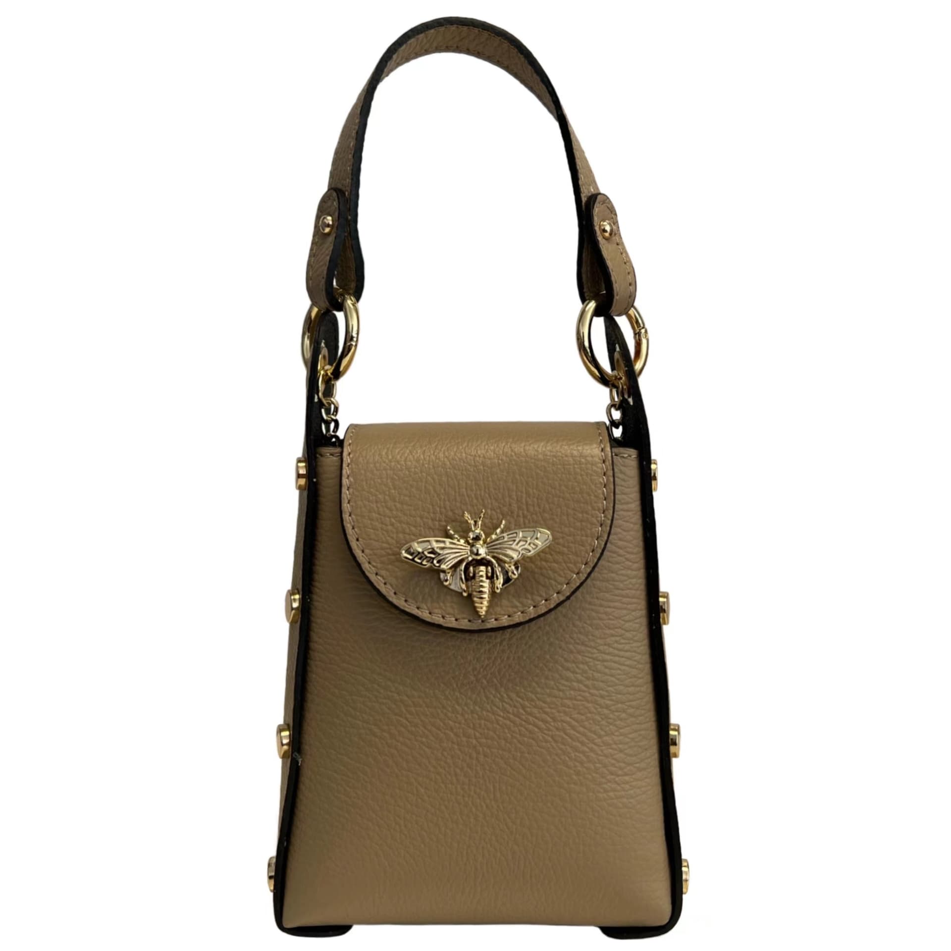 Modarno mini borsa in Vera pelle dollaro con chiusura a moschettone a forma di ape in Organizer borsa Modarno - Sesto Fiorentino, commercioVirtuoso.it