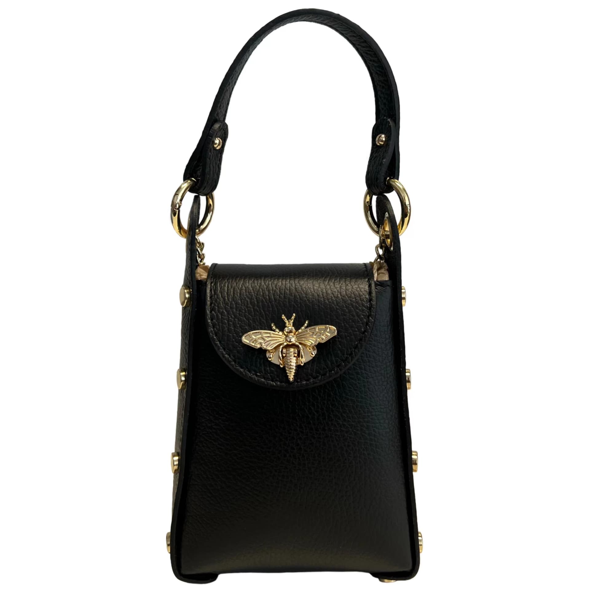 Modarno mini borsa in Vera pelle dollaro con chiusura a moschettone a forma di ape in Organizer borsa Modarno - Sesto Fiorentino, commercioVirtuoso.it