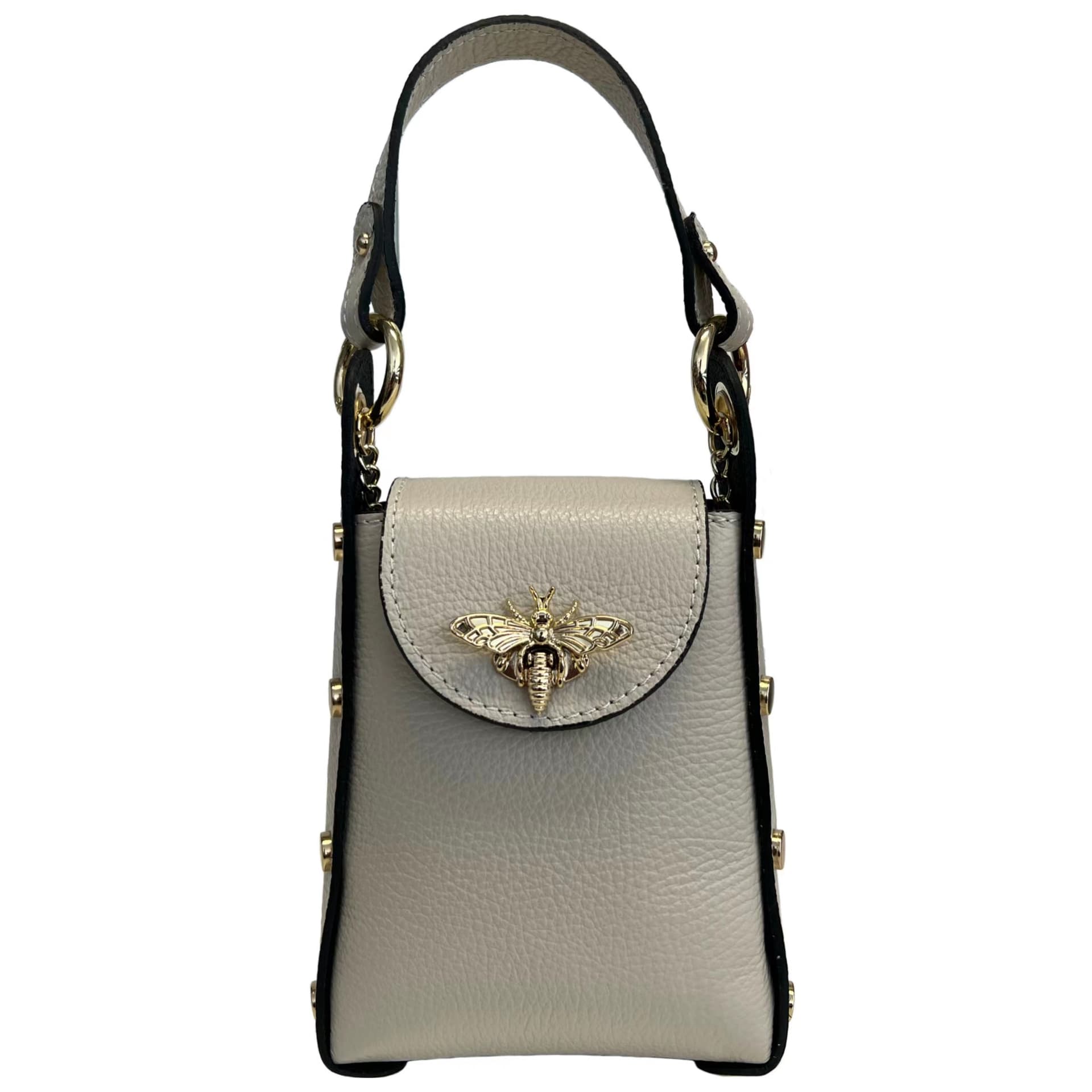 Modarno mini borsa in Vera pelle dollaro con chiusura a moschettone a forma di ape in Organizer borsa Modarno - Sesto Fiorentino, commercioVirtuoso.it
