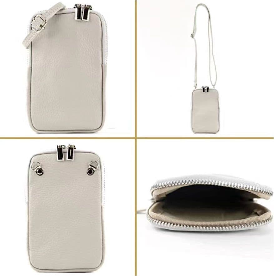 Modarno Piccola Borsa a Tracolla per Cellulare uomo e donna in Vera Pelle 11cm x 2cm x 18cm in Organizer borsa Modarno - Sesto Fiorentino, commercioVirtuoso.it